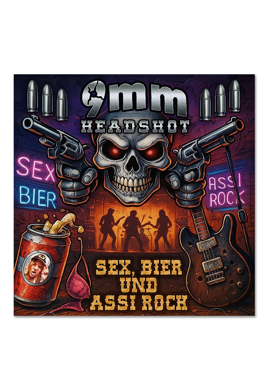 9mm - Sex, Bier und Assi Rock Ltd. Transparent Orange - Colored Vinyl | Neutral-Image