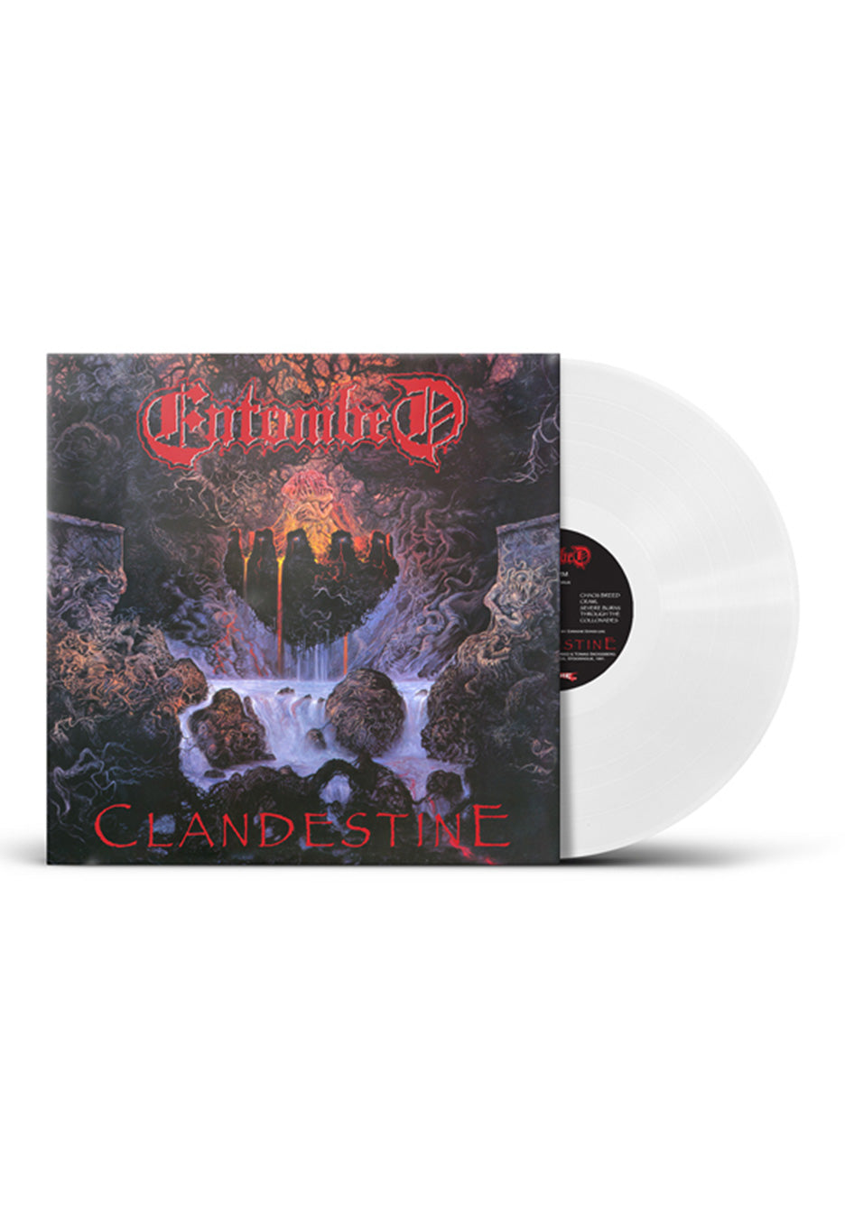 Entombed - Clandestine Ltd. White - Colored Vinyl | Neutral-Image