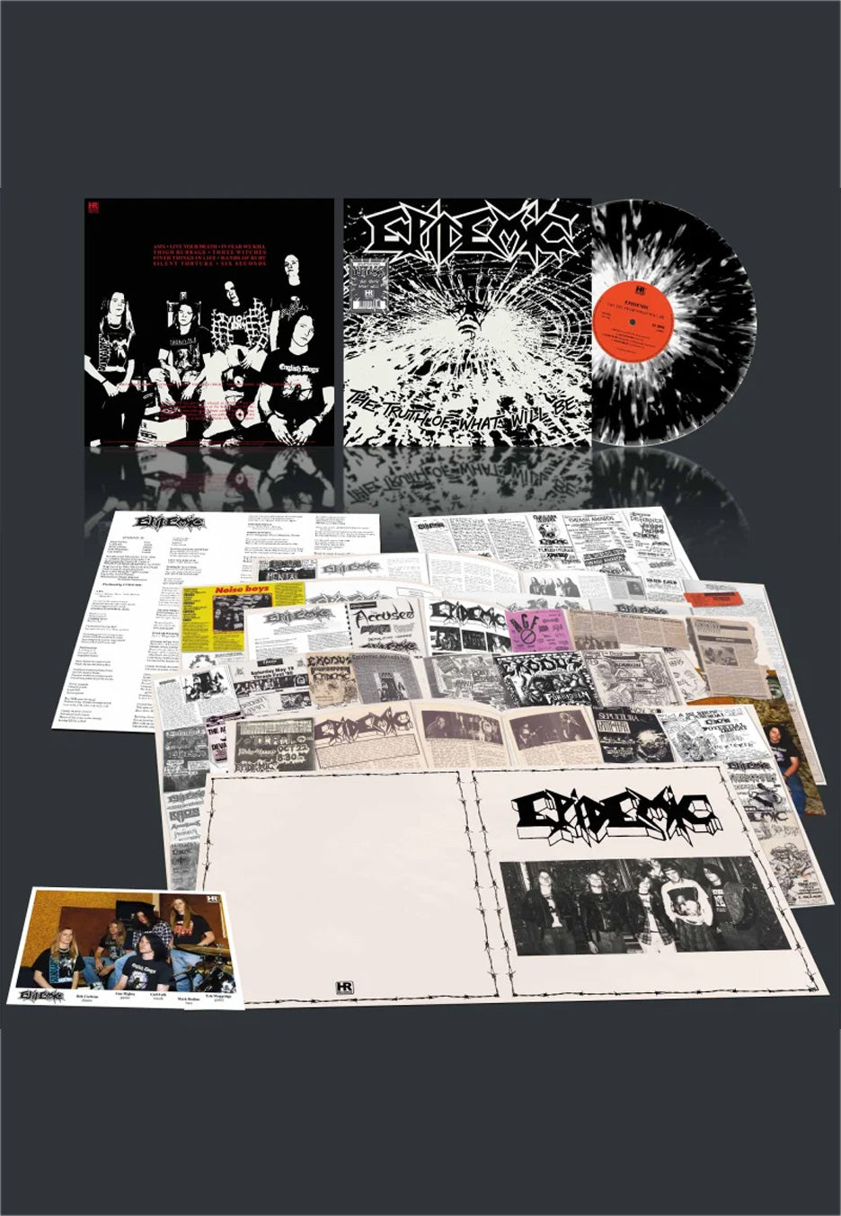 Epidemic The Truth Of What Will Be Ltd. Black Ice w/ White Splattered Vinyl