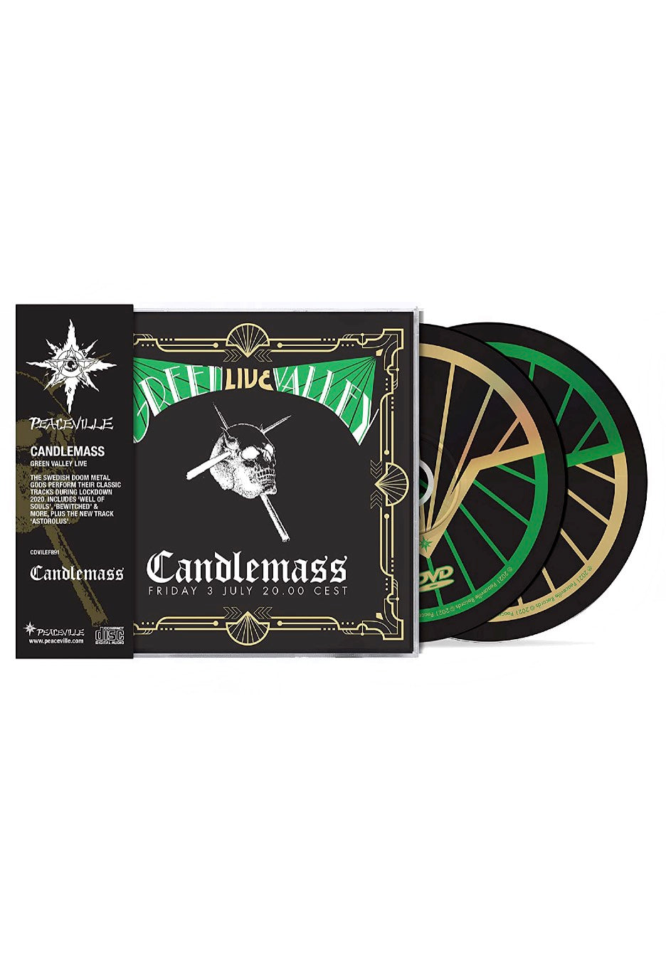 Candlemass Green Valley Live CD + DVD