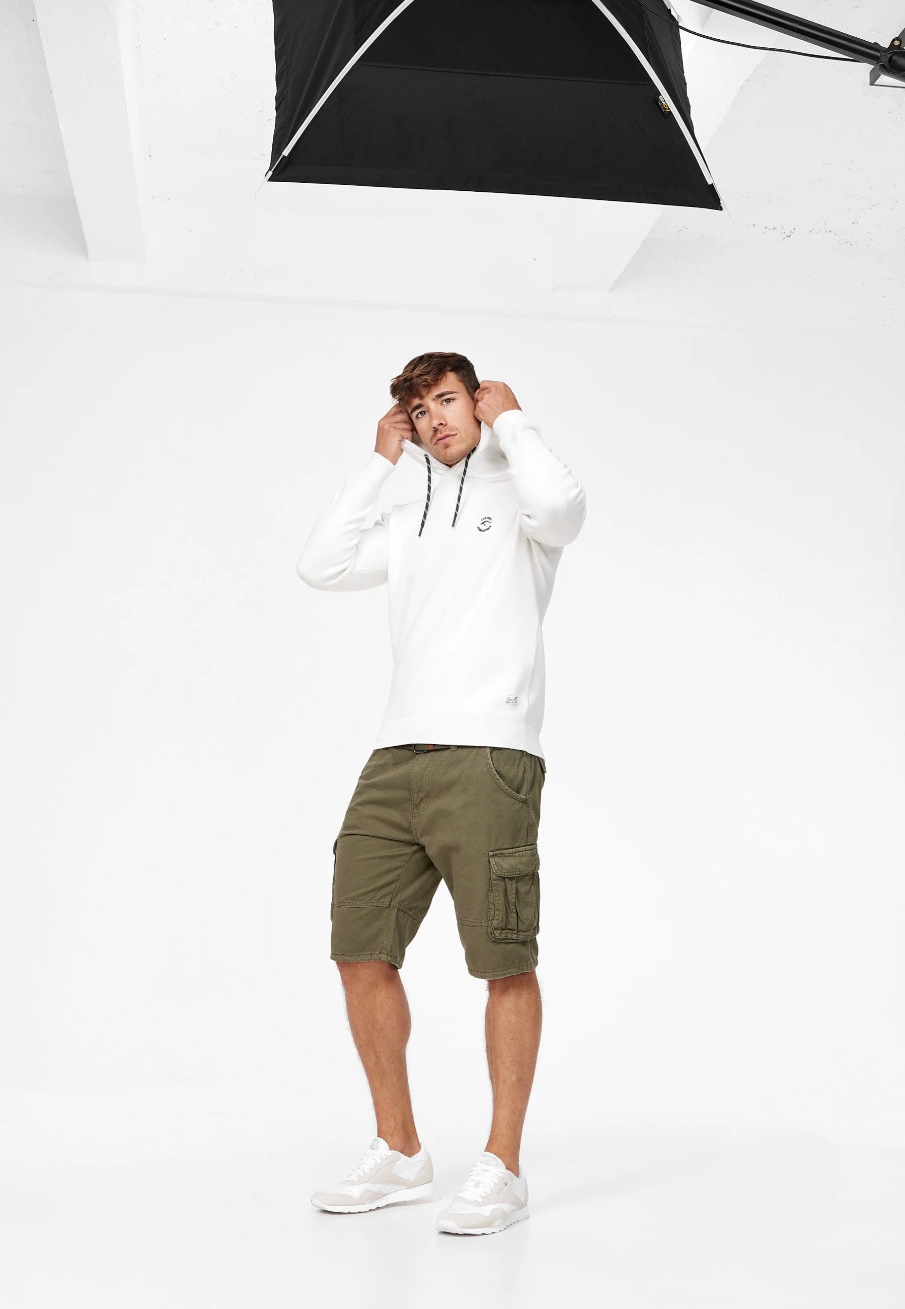 Indicode - Monroe Army - Shorts | Men-Image