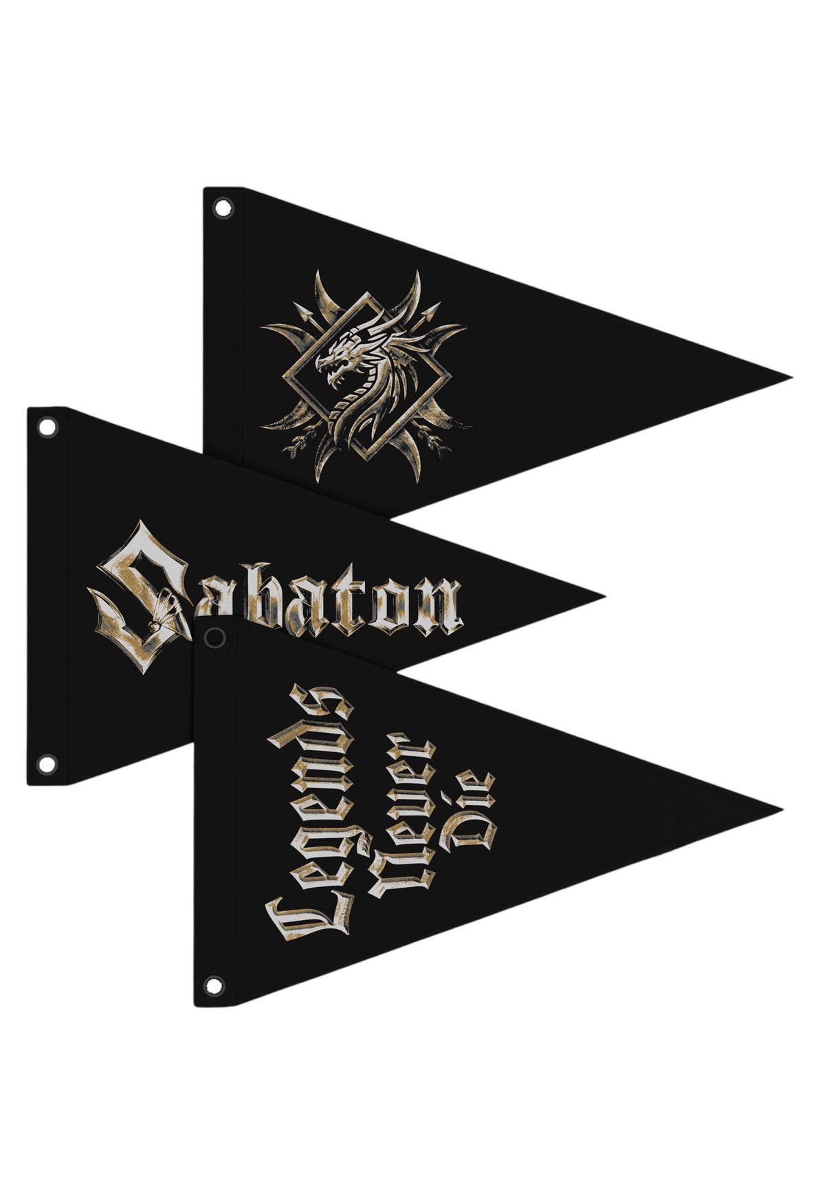 Sabaton Legends Never Die Set Of 3 Pennant