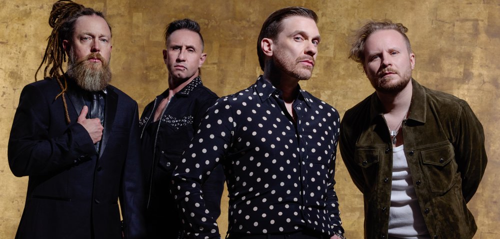 Shinedown band photo by Ebru Yildiz for Ei8ht album announcement 2026