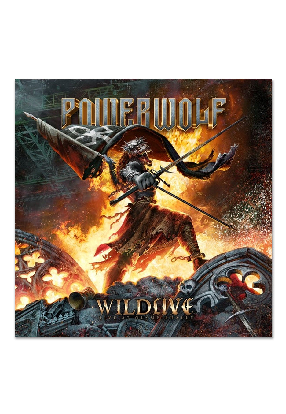 Powerwolf - Wildlive (Live At Olympiahalle) - Mediabook 2 CD + DVD + Blu Ray | Neutral-Image