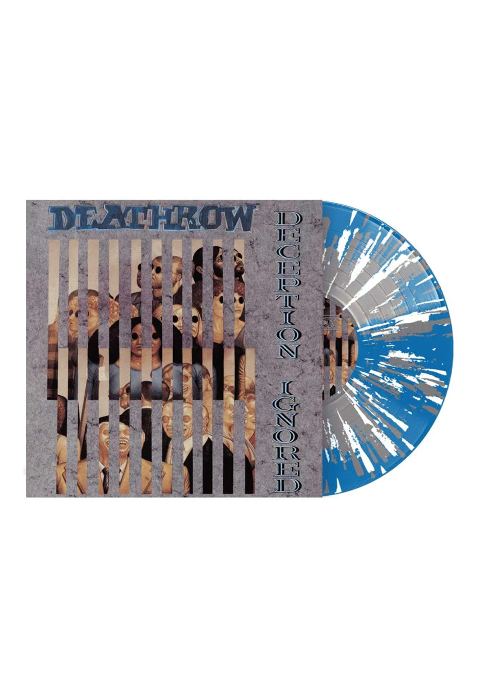 Deathrow - Deception Ignored Ltd. Blue w/ Grey/White - Splattered Vinyl | Neutral-Image