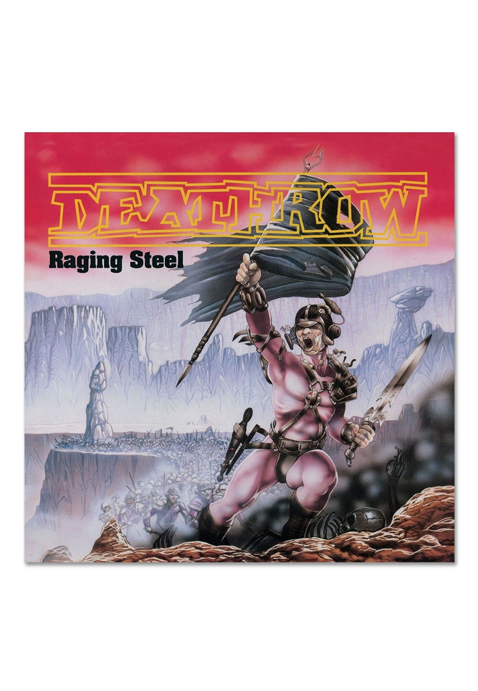 Deathrow - Raging Steel Ltd. Yellow w/ Red/Black - Splattered Vinyl | Neutral-Image