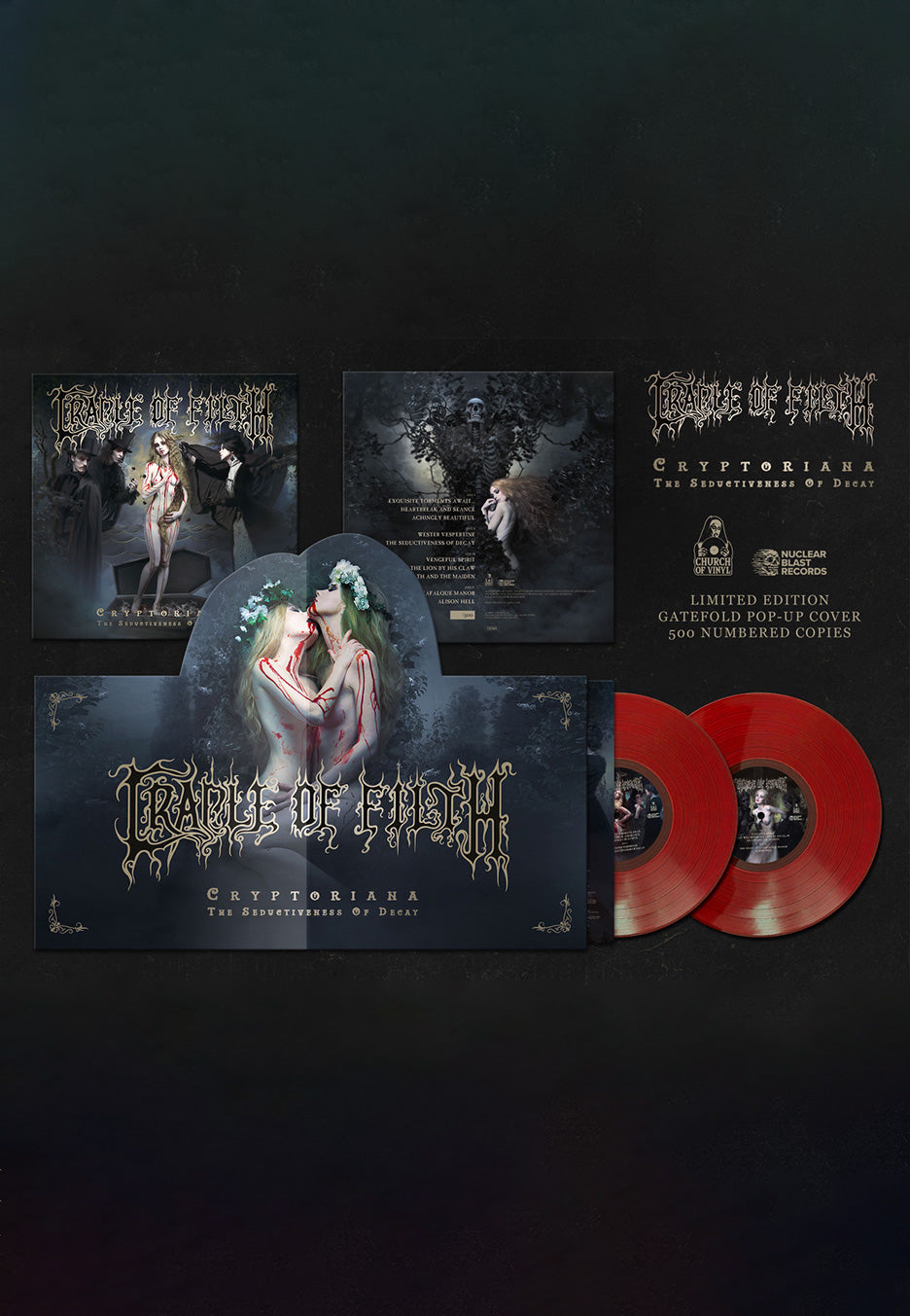 Cradle Of Filth - Cryptoriana Ltd. Red - Colored 2 PopUp Vinyl | Neutral-Image
