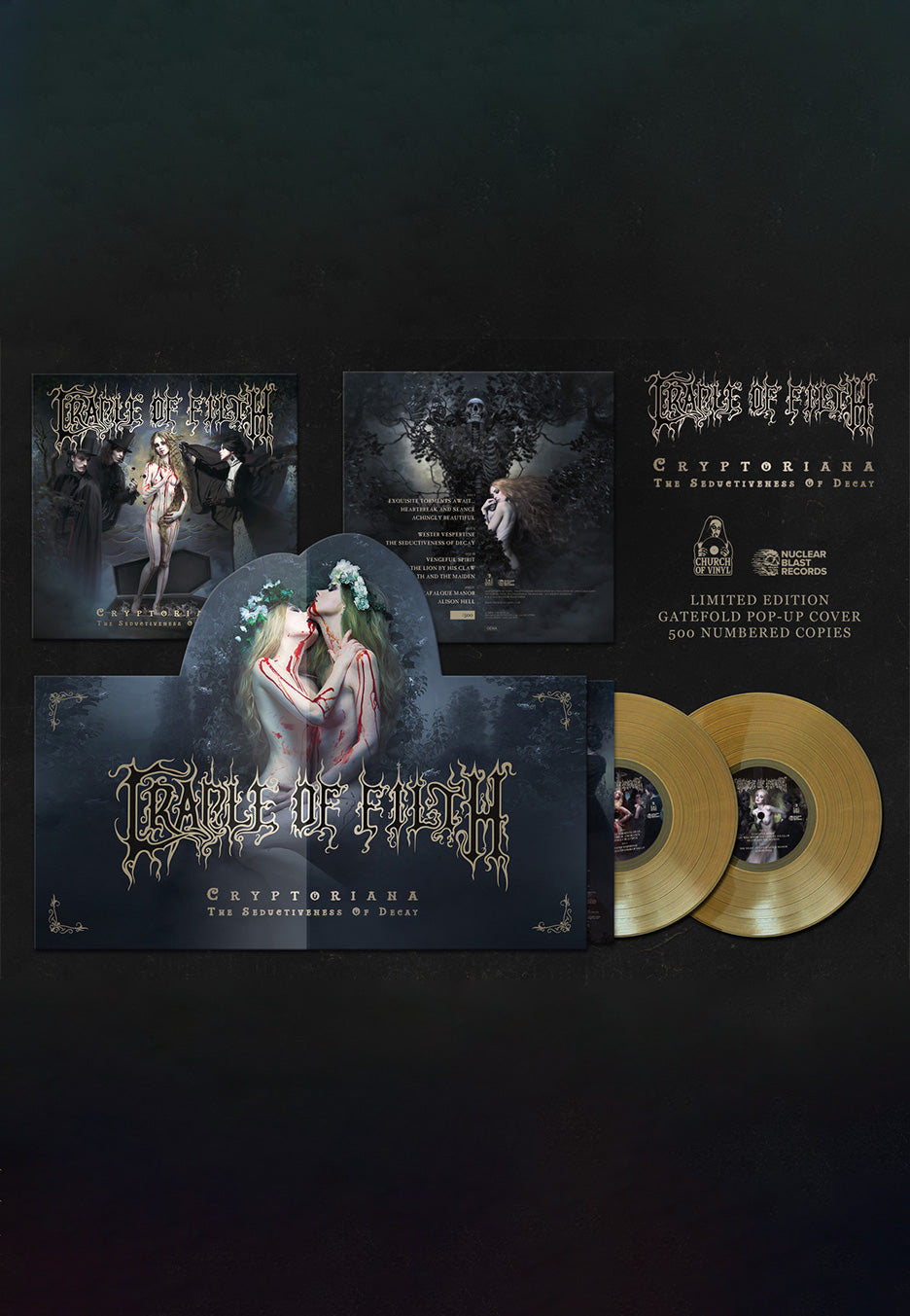 Cradle Of Filth - Cryptoriana Ltd. Beige - Colored 2 PopUp Vinyl | Neutral-Image