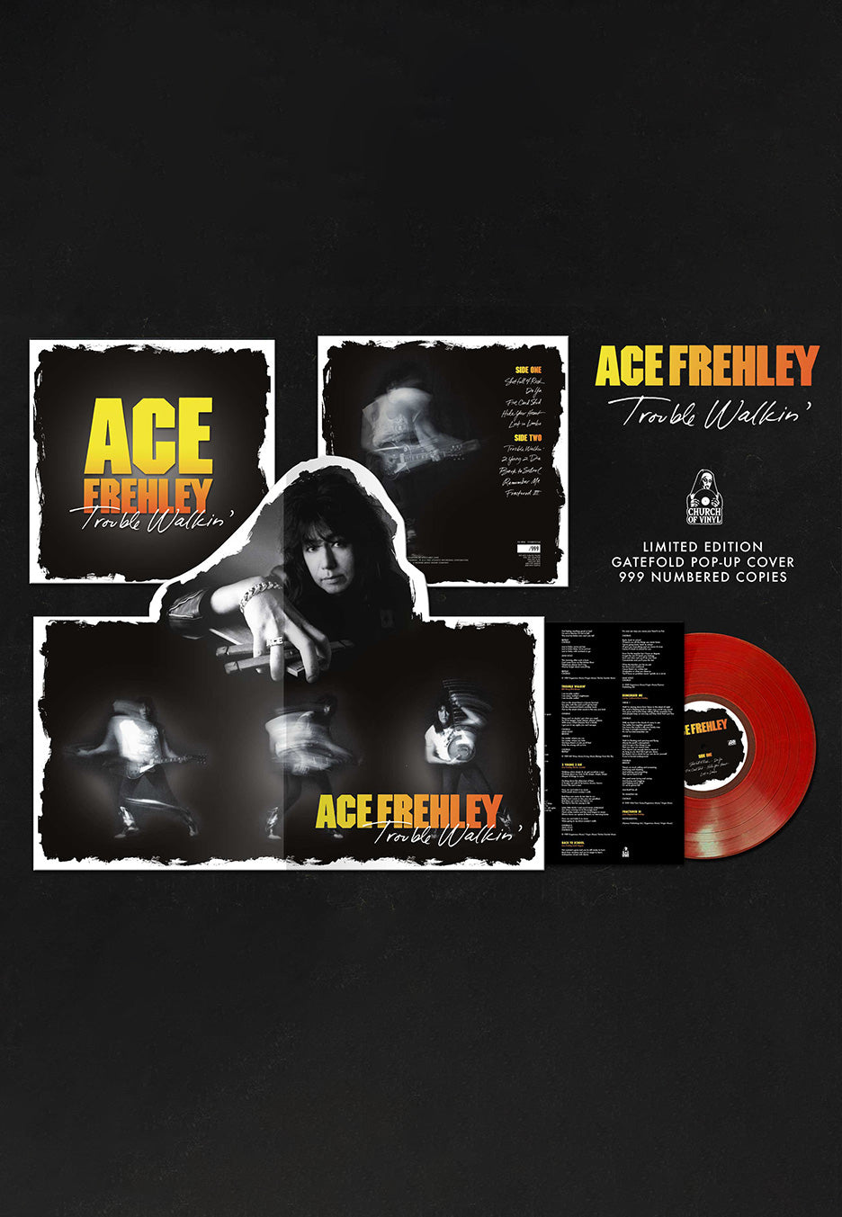 Ace Frehley - Trouble Walkin' Ltd. Red - Colored PopUp Vinyl | Neutral-Image