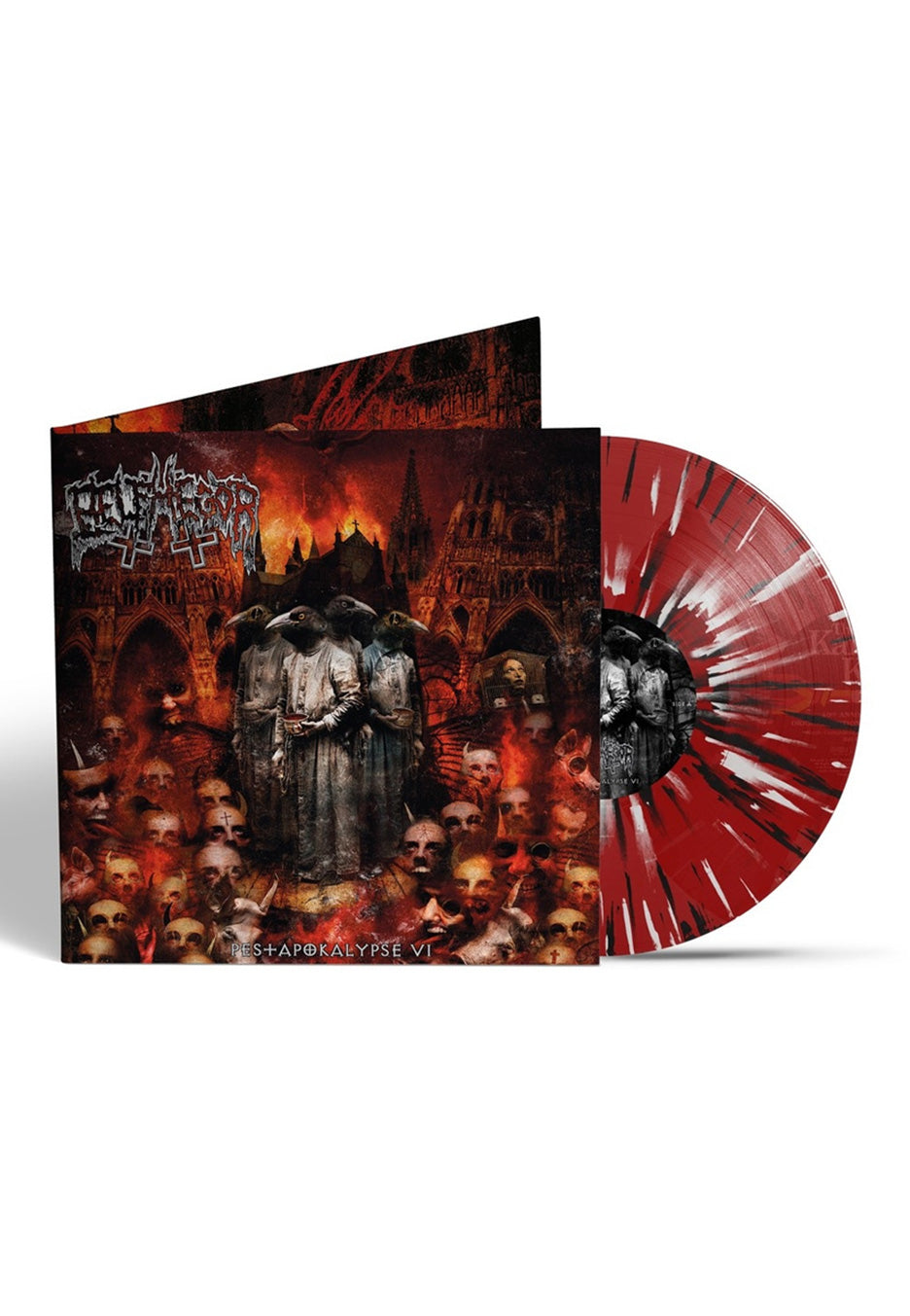 Belphegor - Pestapokalypse VI Ltd. Red w/ Black/White - Splattered Vinyl | Neutral-Image
