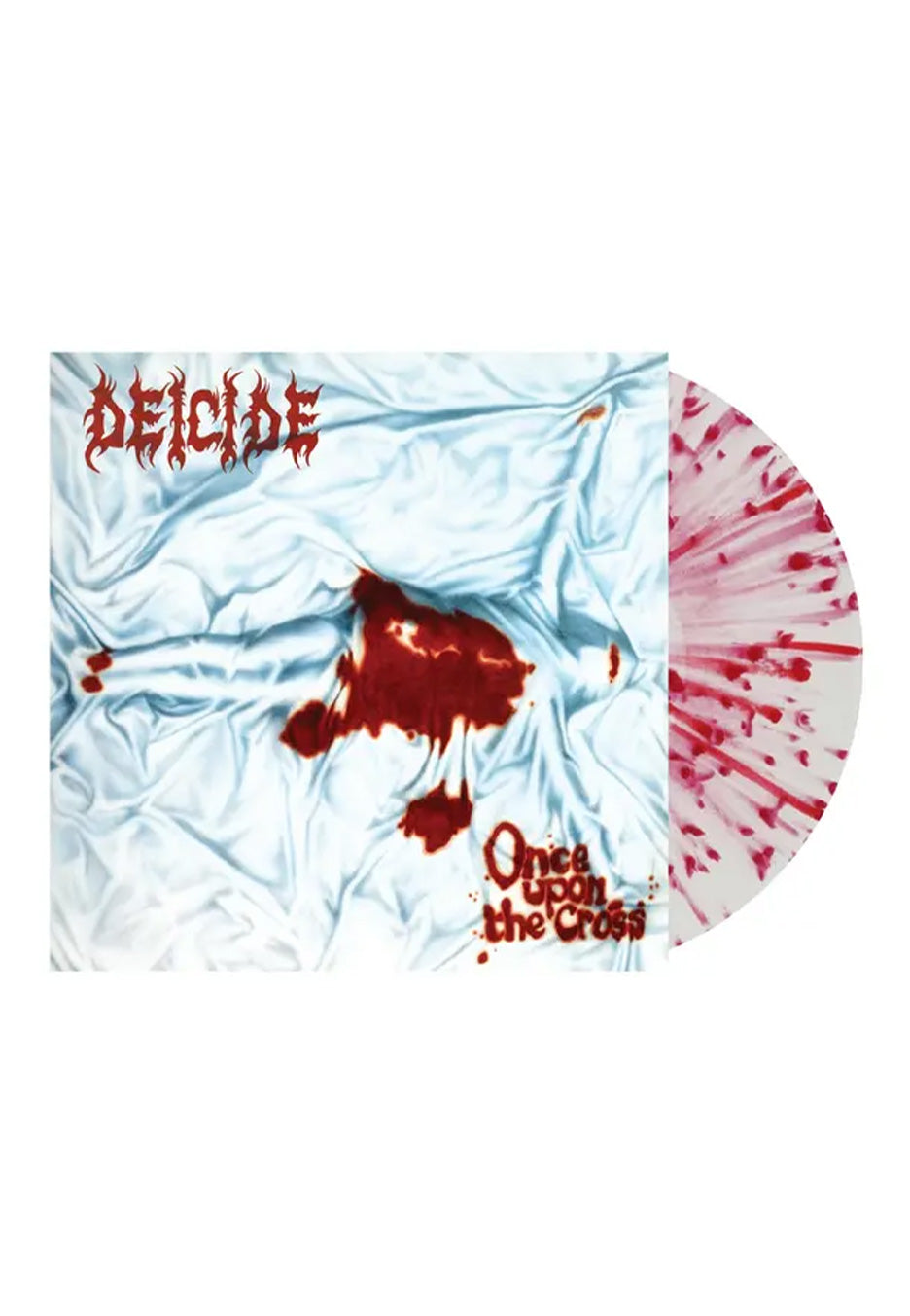 Deicide - Once Upon The Cross Ltd. Milky Clear w/ Blood Red - Splattered Vinyl | Neutral-Image