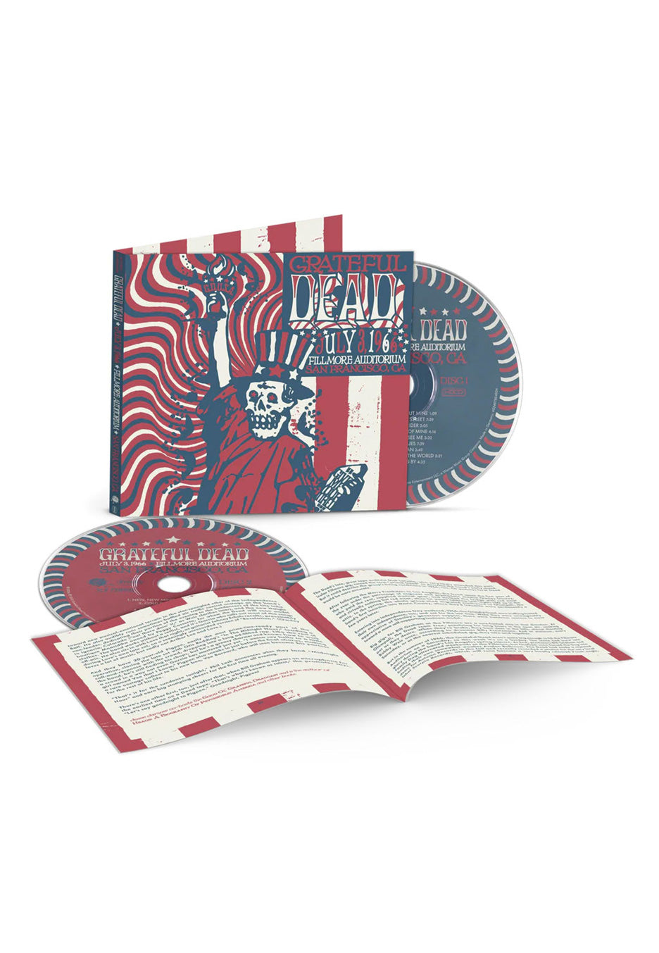 Grateful Dead - Fillmore Auditorium, San Francisco, CA (7/3/66) Live - Digipak 2 CD | Neutral-Image
