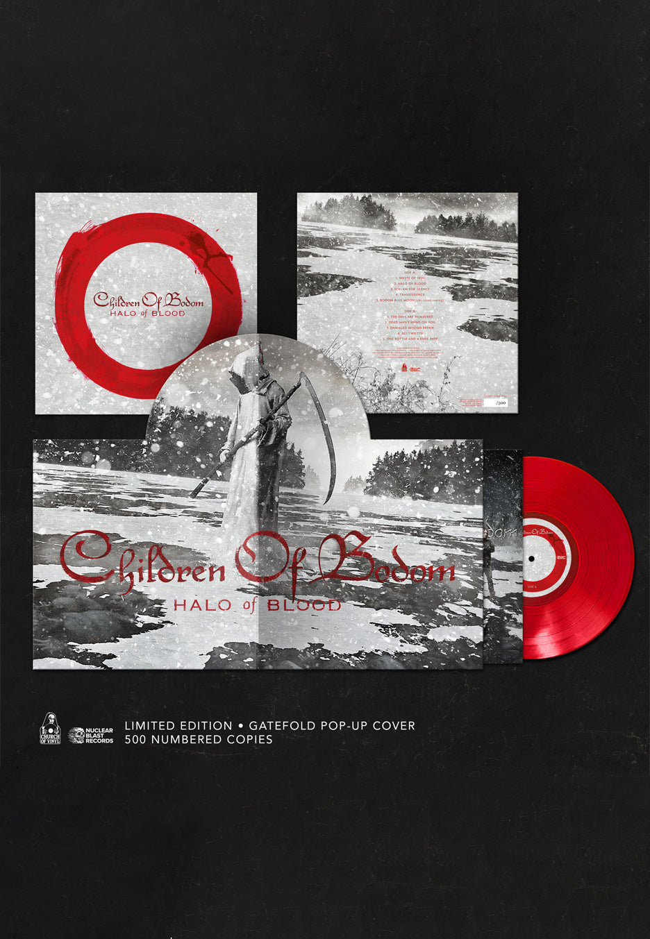 Children Of Bodom Halo Of Blood Ltd. Red Colored PopUp Vinyl