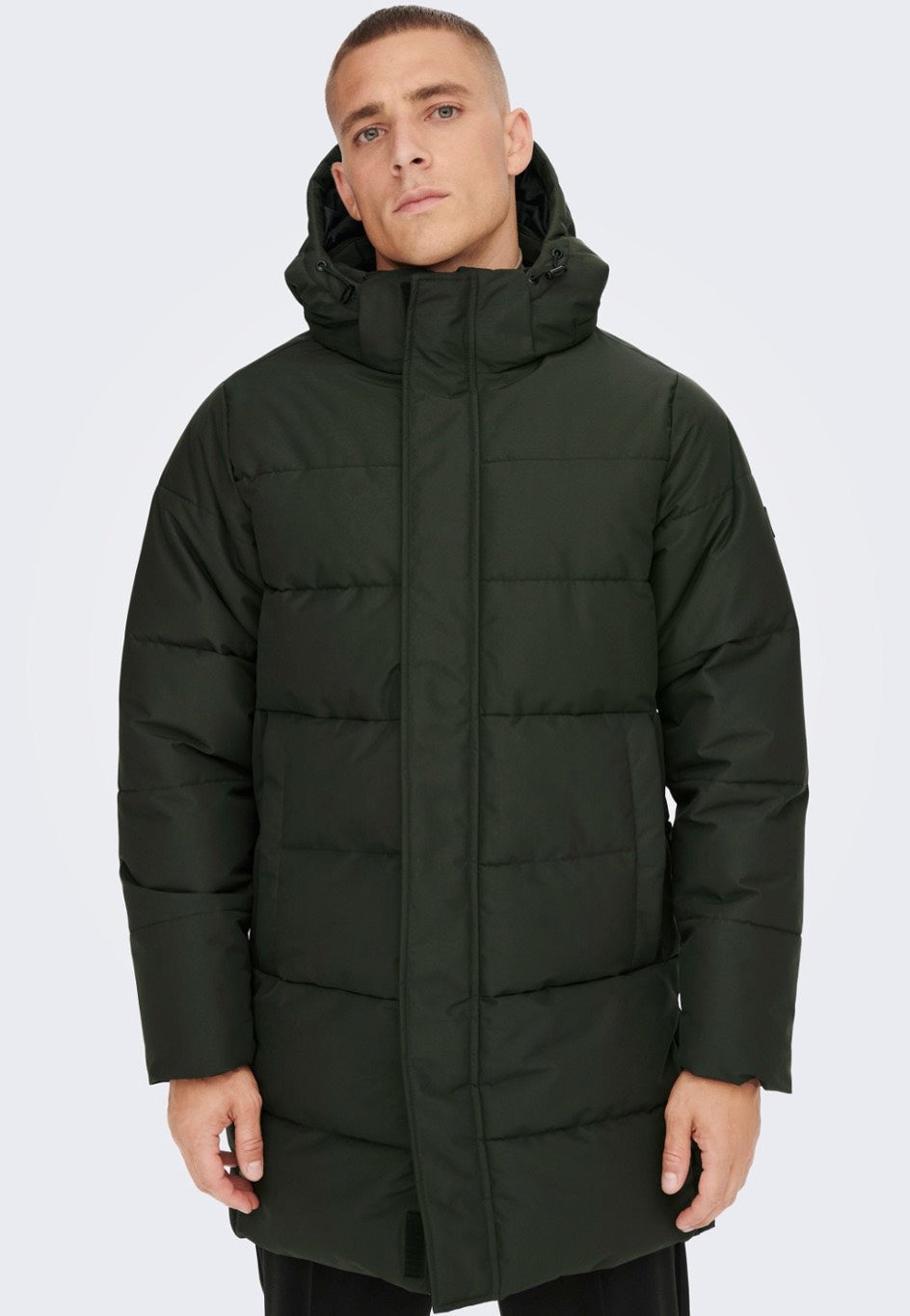 Only & Sons - Carl Long Quilted Peat - Jacket | Men-Image