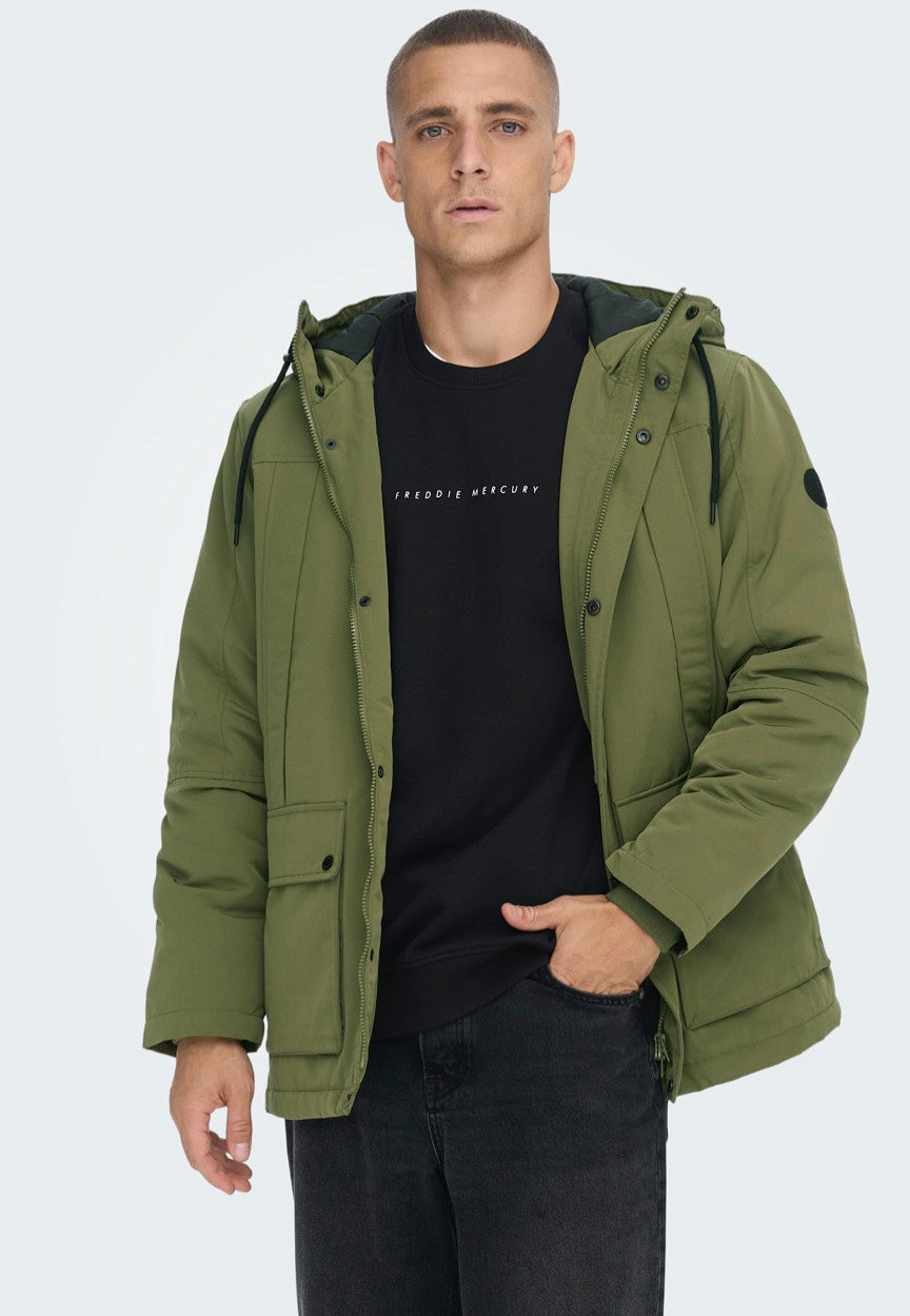 Only & Sons - Jayden Winter Moss - Jacket | Men-Image