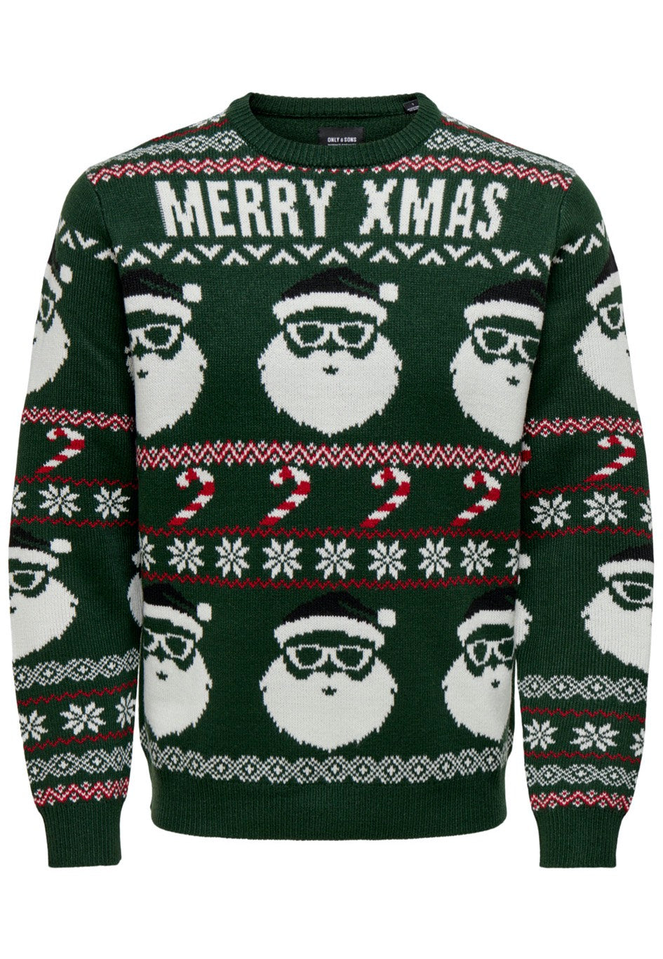 Only & Sons Xmas Santa Jaq Reg Eden Pullover