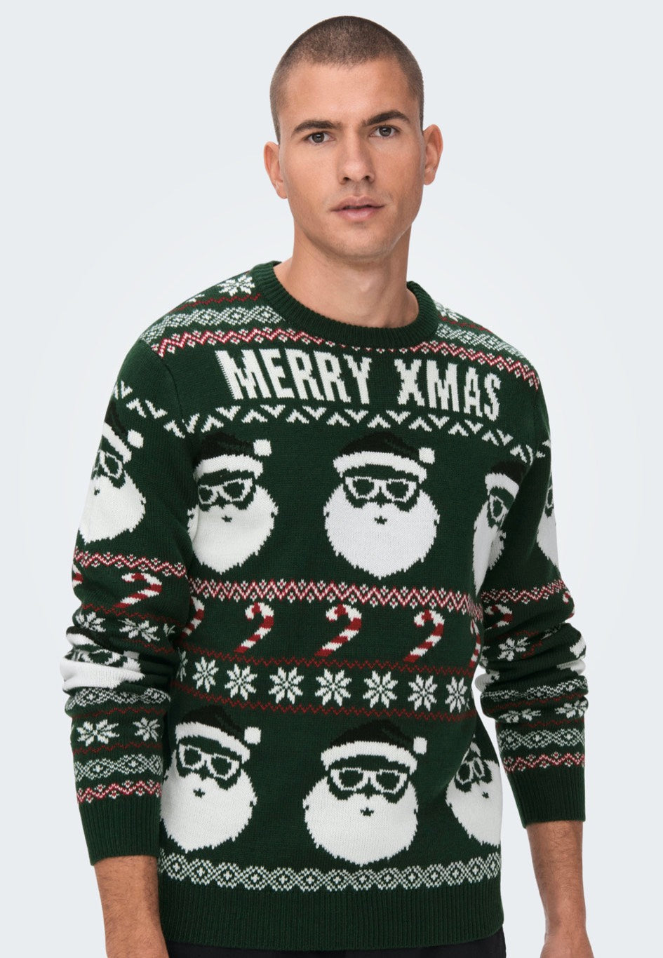 Only & Sons Xmas Santa Jaq Reg Eden Pullover