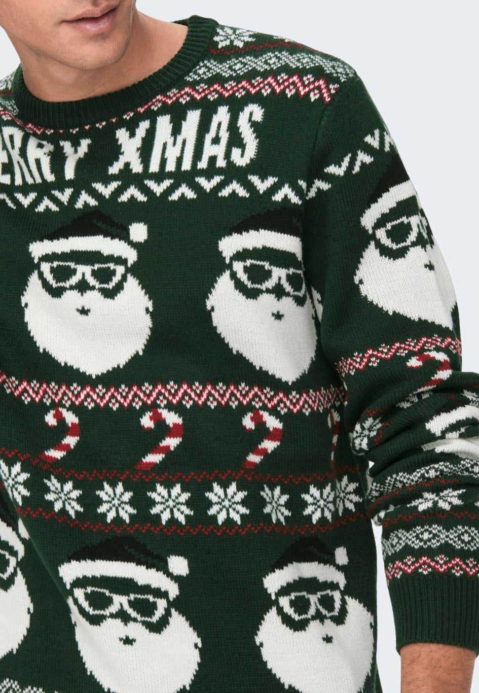 Only & Sons Xmas Santa Jaq Reg Eden Pullover