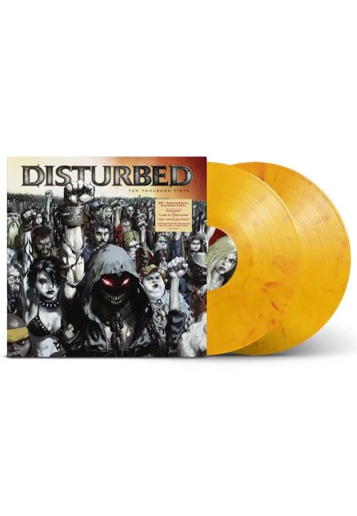 Disturbed - Ten Thousand Fists (20th Anniversary) Ltd. Yellow Flame - Colored 2 Vinyl | Neutral-Image