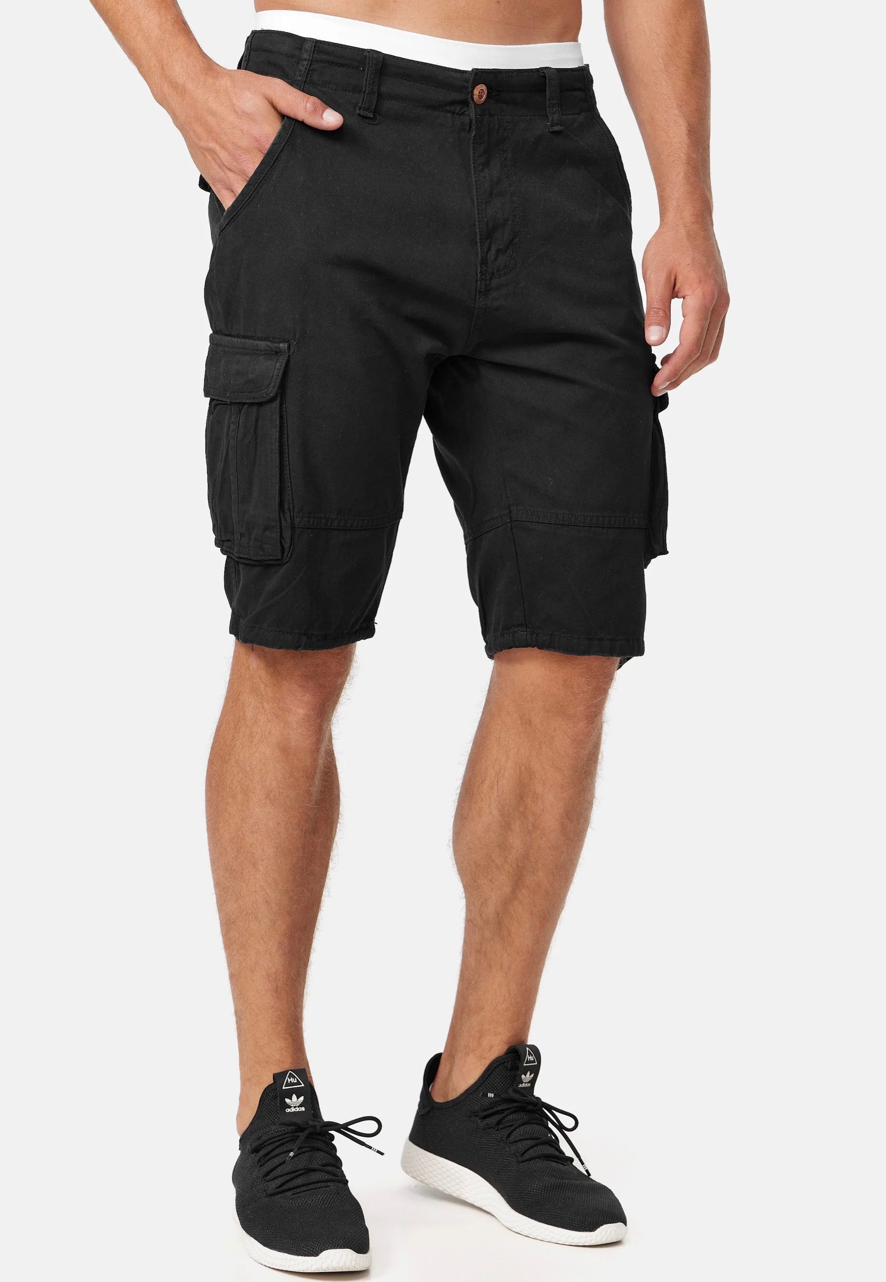 Indicode - Monroe Black - Shorts | Men-Image