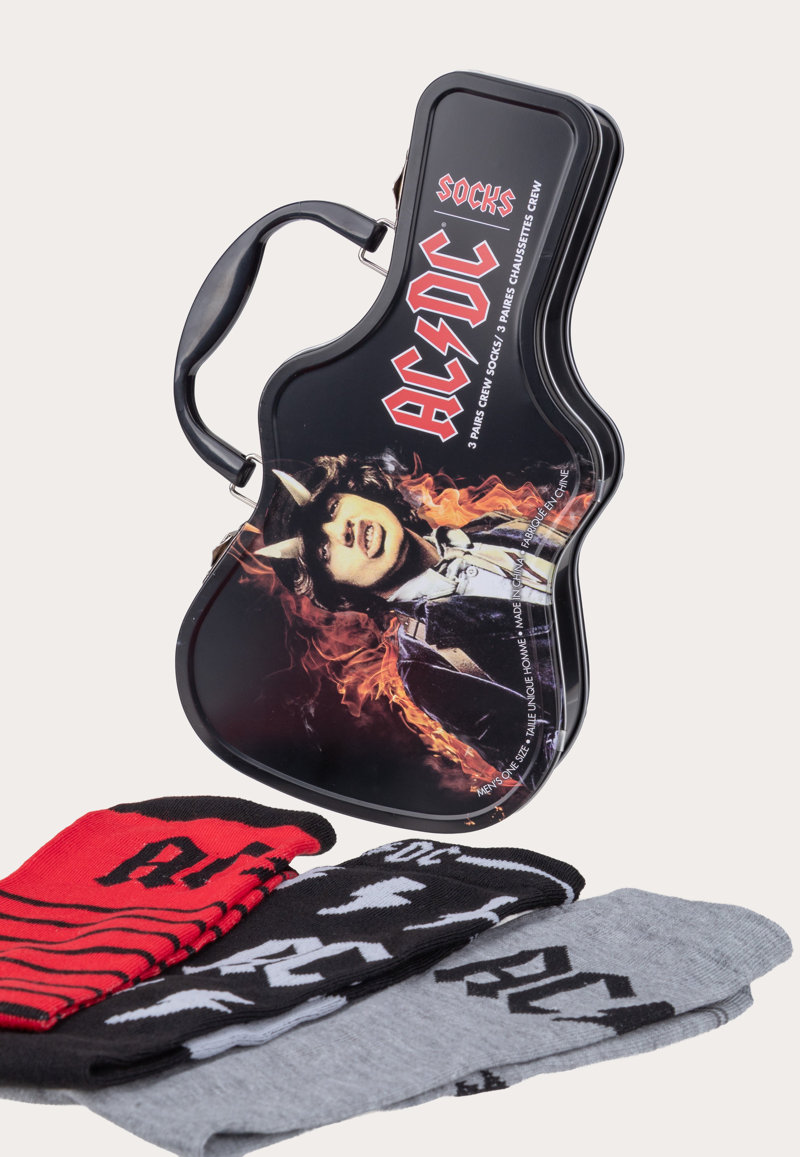 AC/DC - Sock Guitar Tin - Socks | Neutral-Image