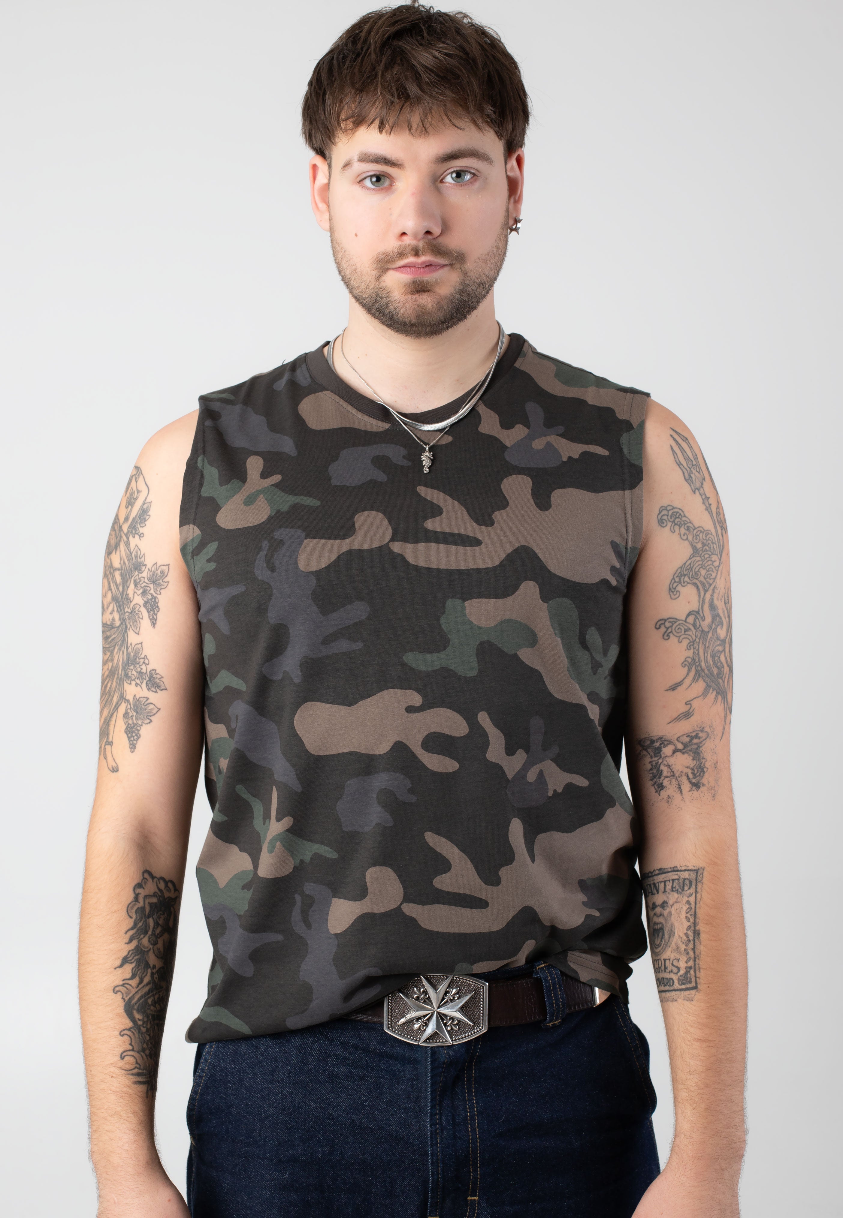 Brandit - T-Shirt Dark Camo - Tank | Men-Image