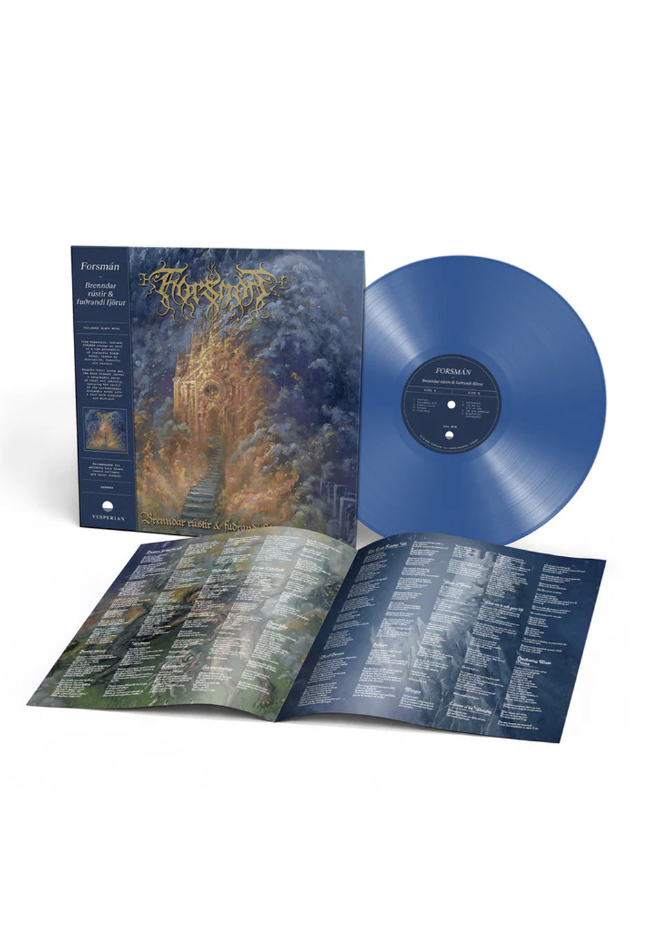 Forsmán Brenndar Rústir og Fuðrandi Fjörur Ltd. Solid Blue Colored Vinyl