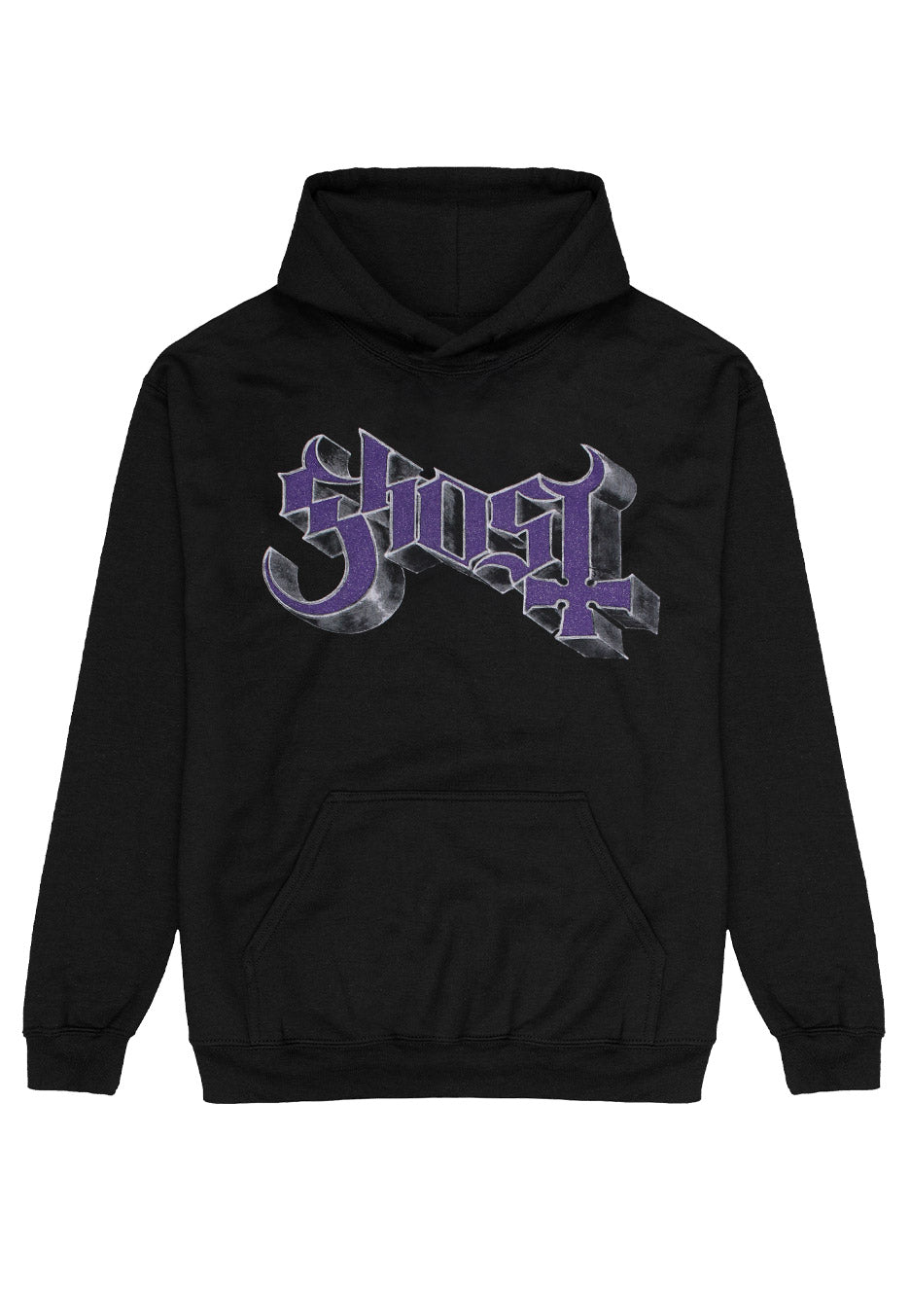 Ghost - Chrome Logo & Grucifix - Hoodie | Neutral-Image