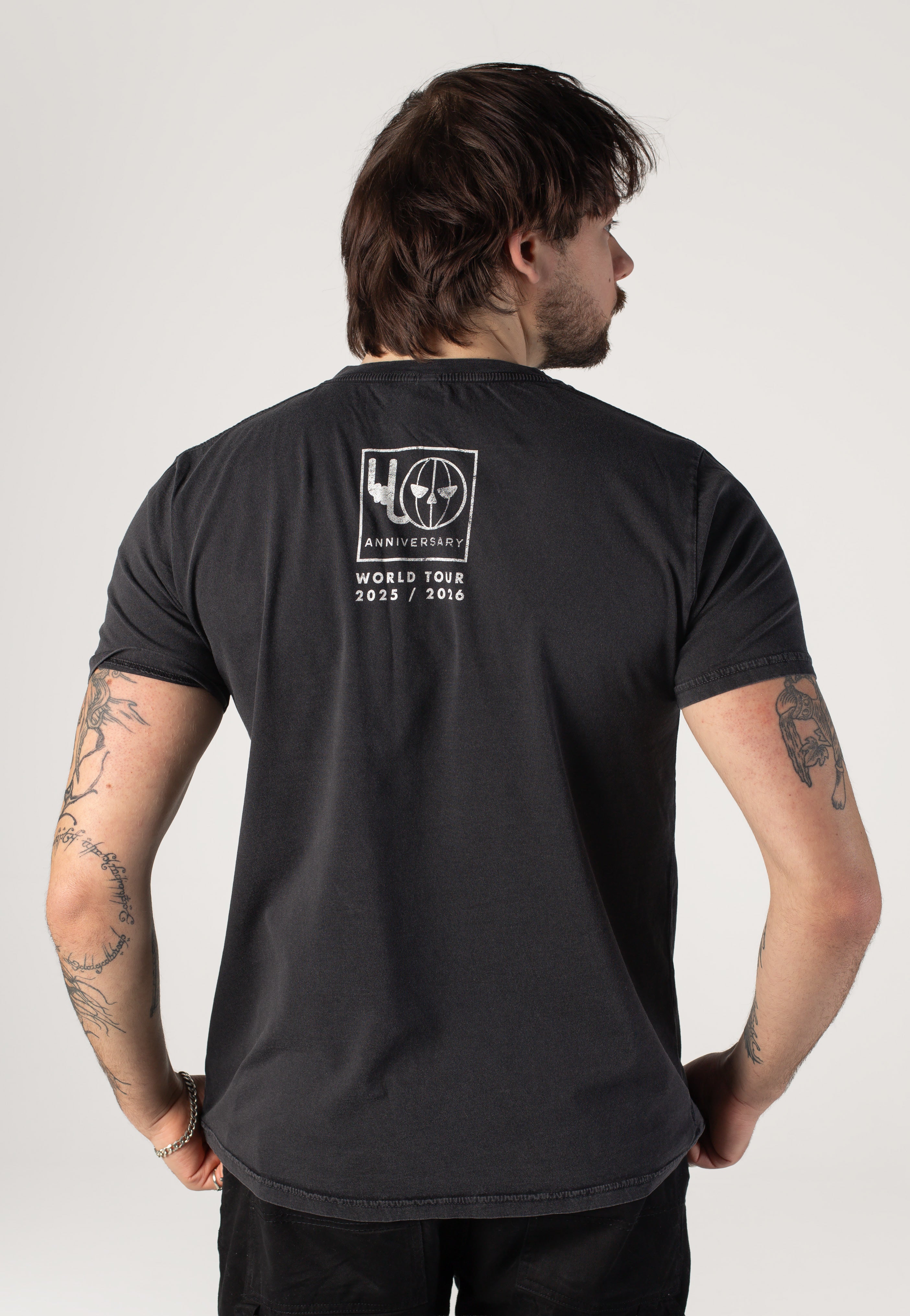 Helloween - Classic Logo Acid Washed	- T-Shirt | Neutral-Image