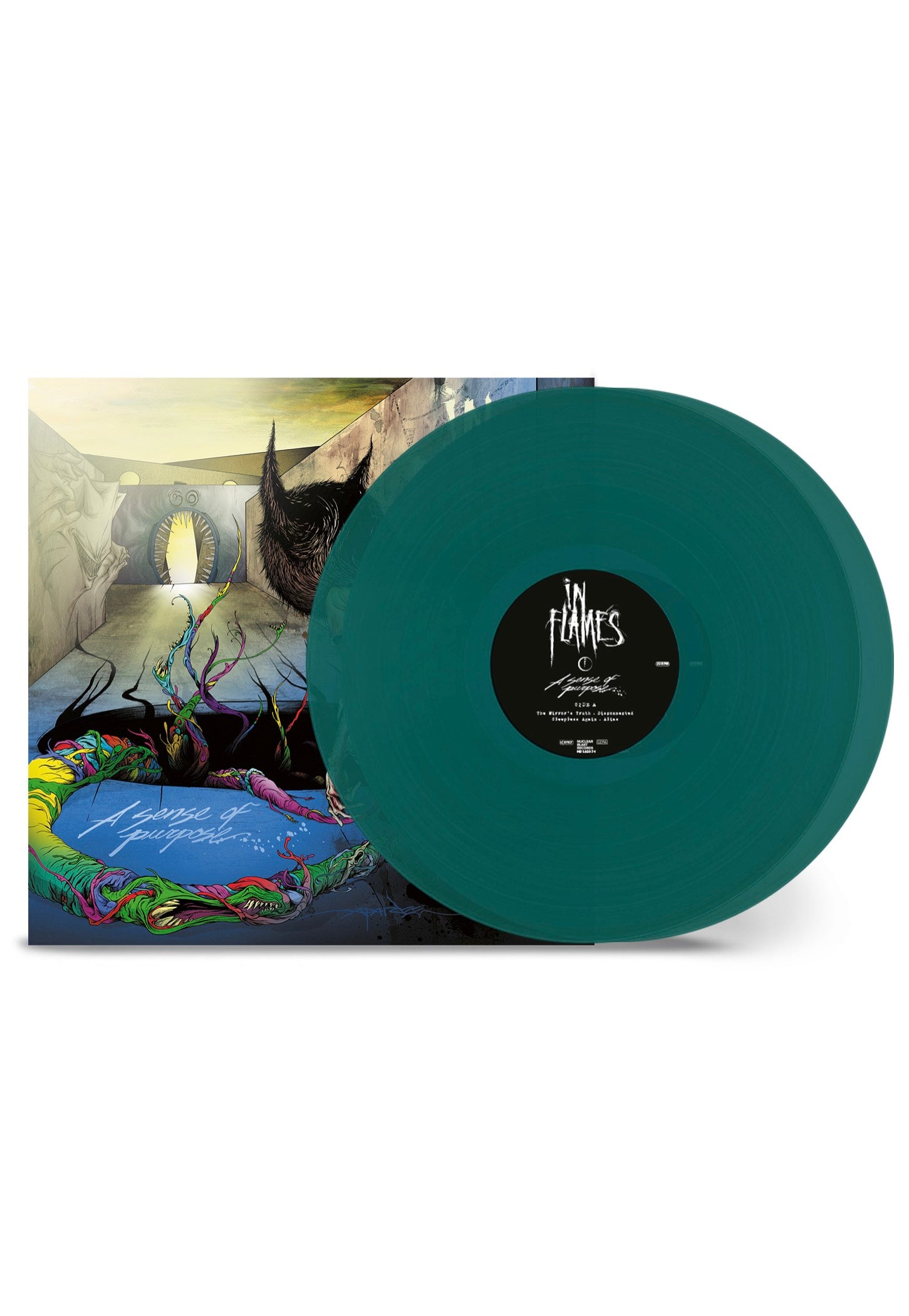 In Flames - A Sense Of Purpose + The Mirror's Truth Transparent Green - Colored 2 Vinyl | Neutral-Image