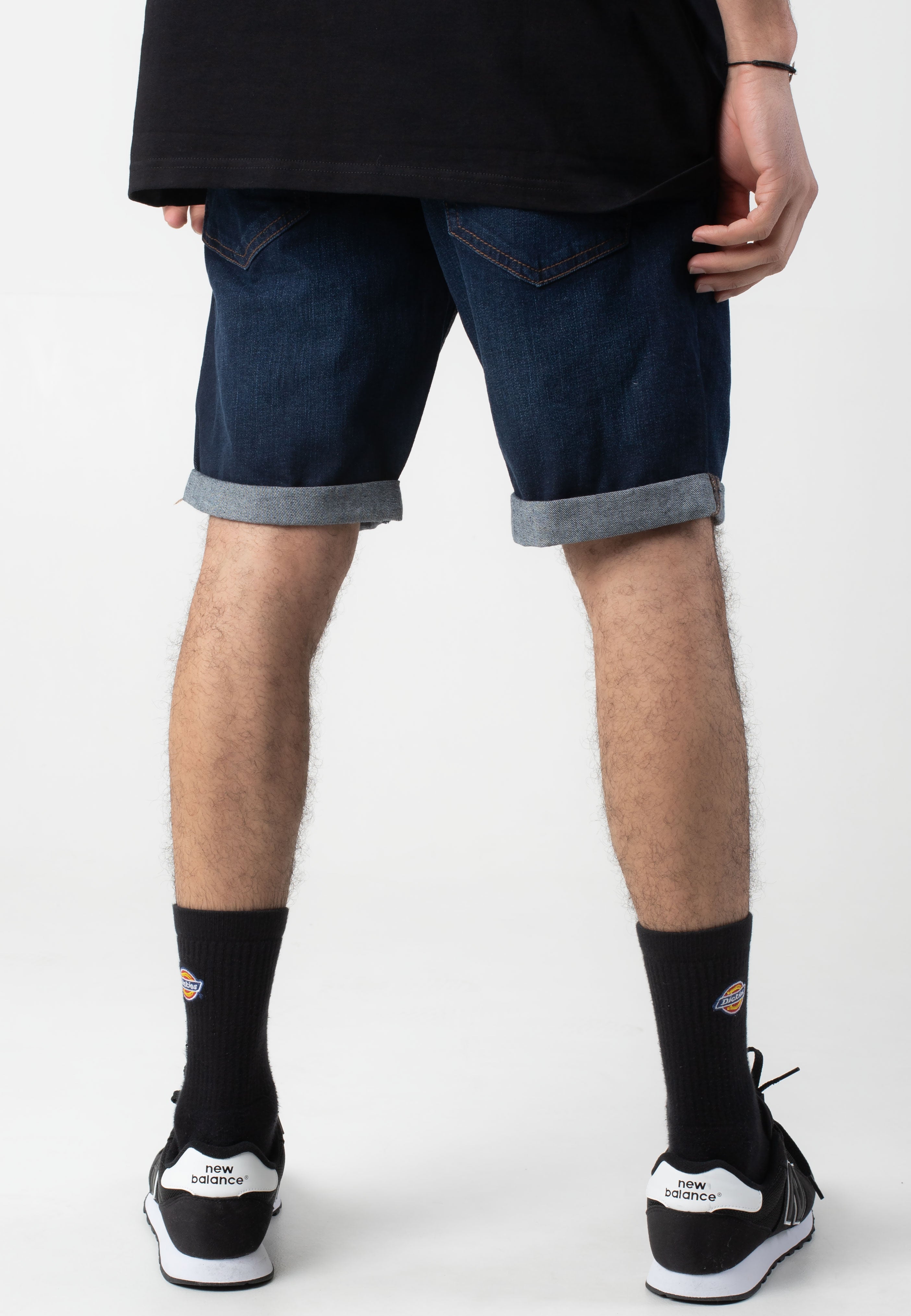 Indicode - Kaden Holes Blue - Shorts | Men-Image