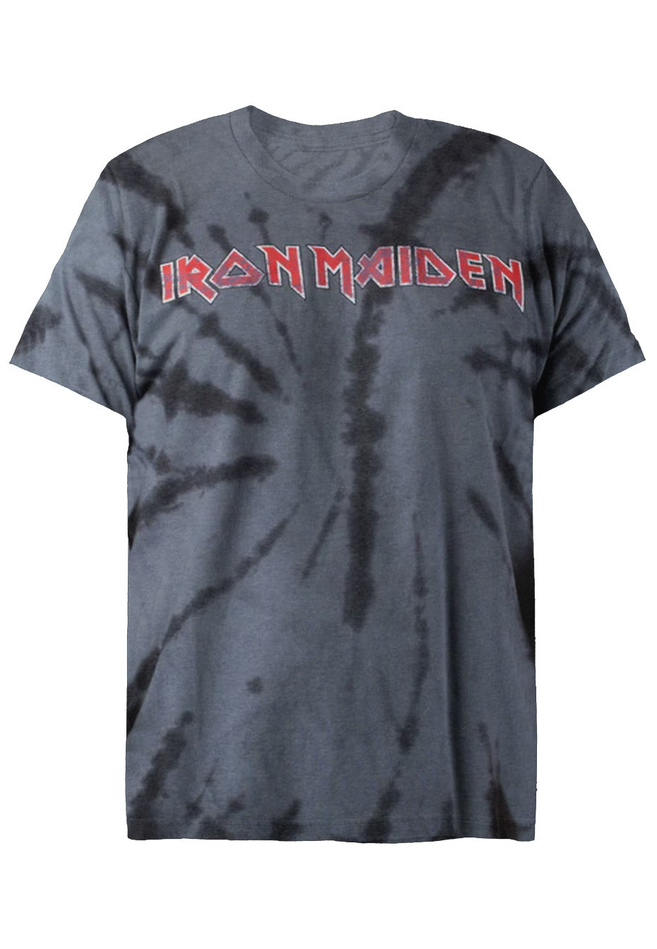 Iron Maiden - Logo Washed Charcoal - T-Shirt | Neutral-Image