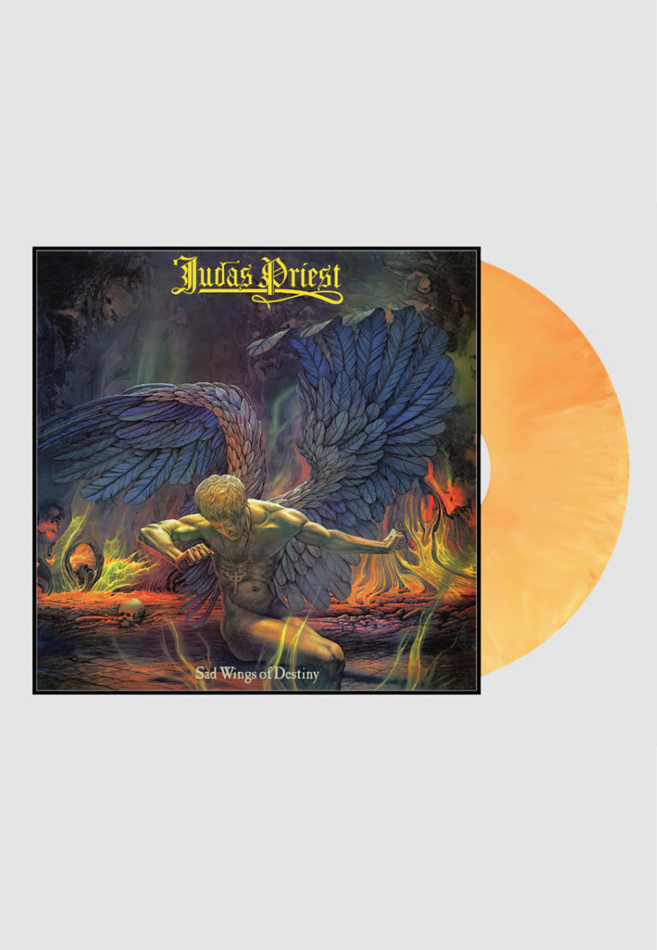 Judas Priest Sad Wings Of Destiny Ltd. Galaxy Yellow/Orange Mix Colored Vinyl