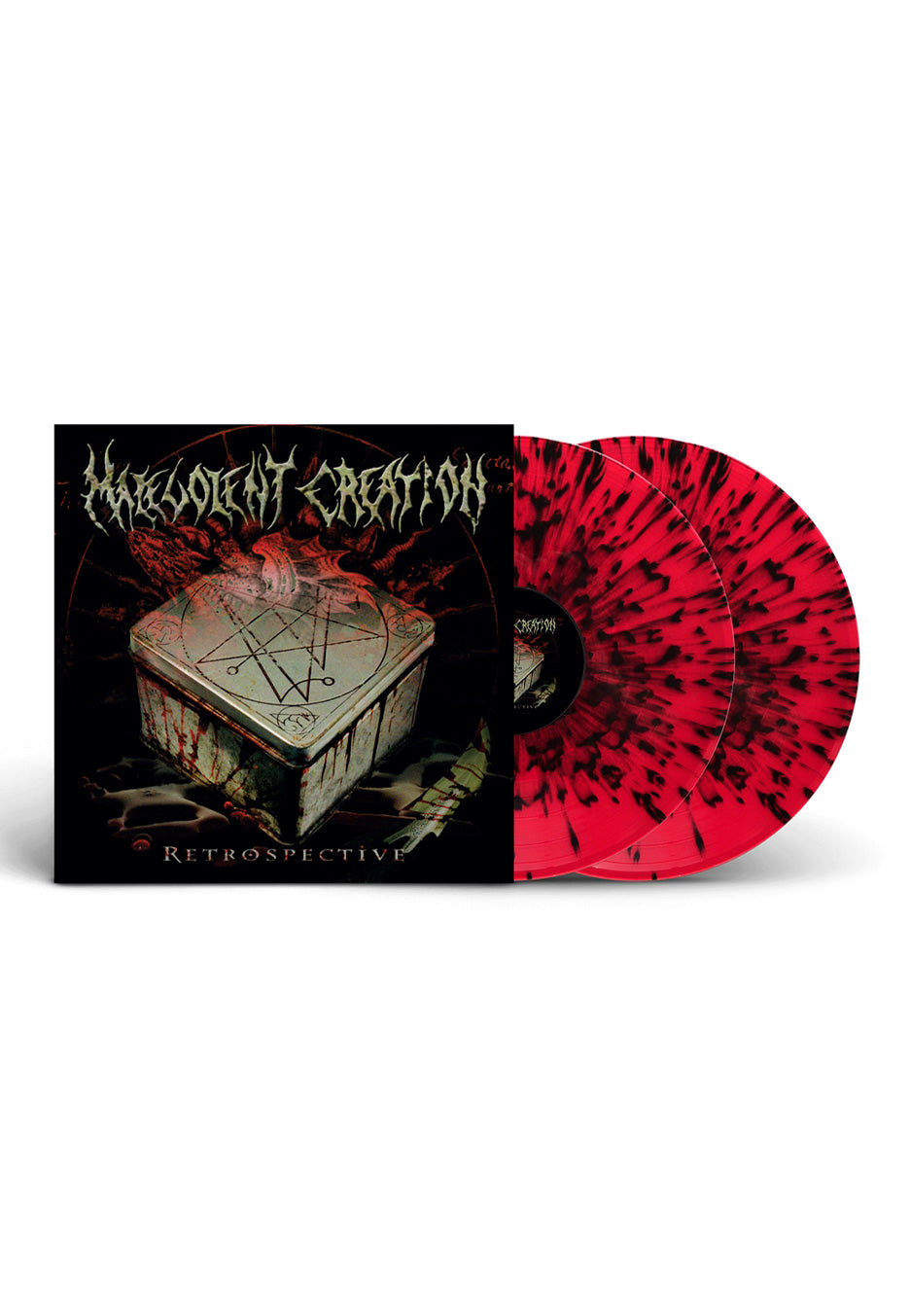 Malevolent Creation Retrospective Ltd. Red/Black Splattered 2 Vinyl