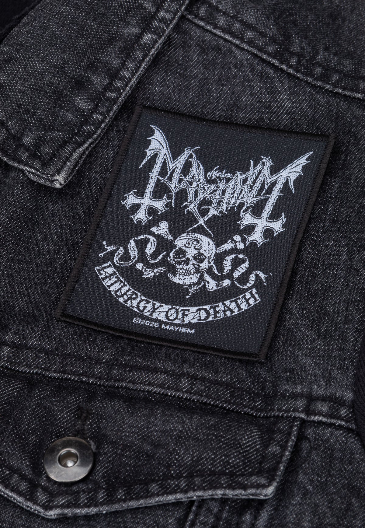 Mayhem Skull Omega Aufnäher
