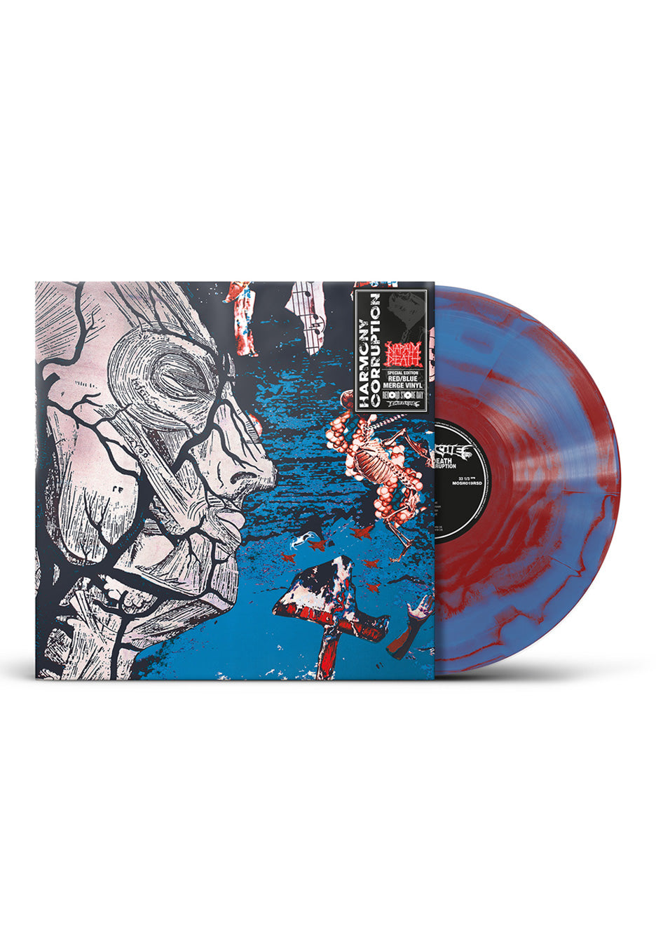 Napalm Death - Harmony Corruption Ltd. RSD Red And Blue Merge - Colored Vinyl | Neutral-Image