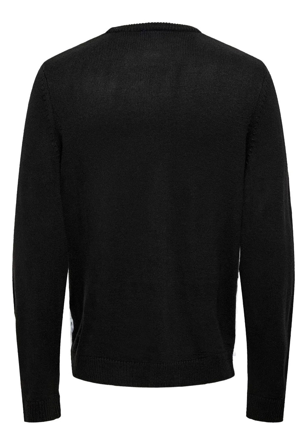 Only & Sons Xmas Reg 5 Placement Black Skiing Pullover