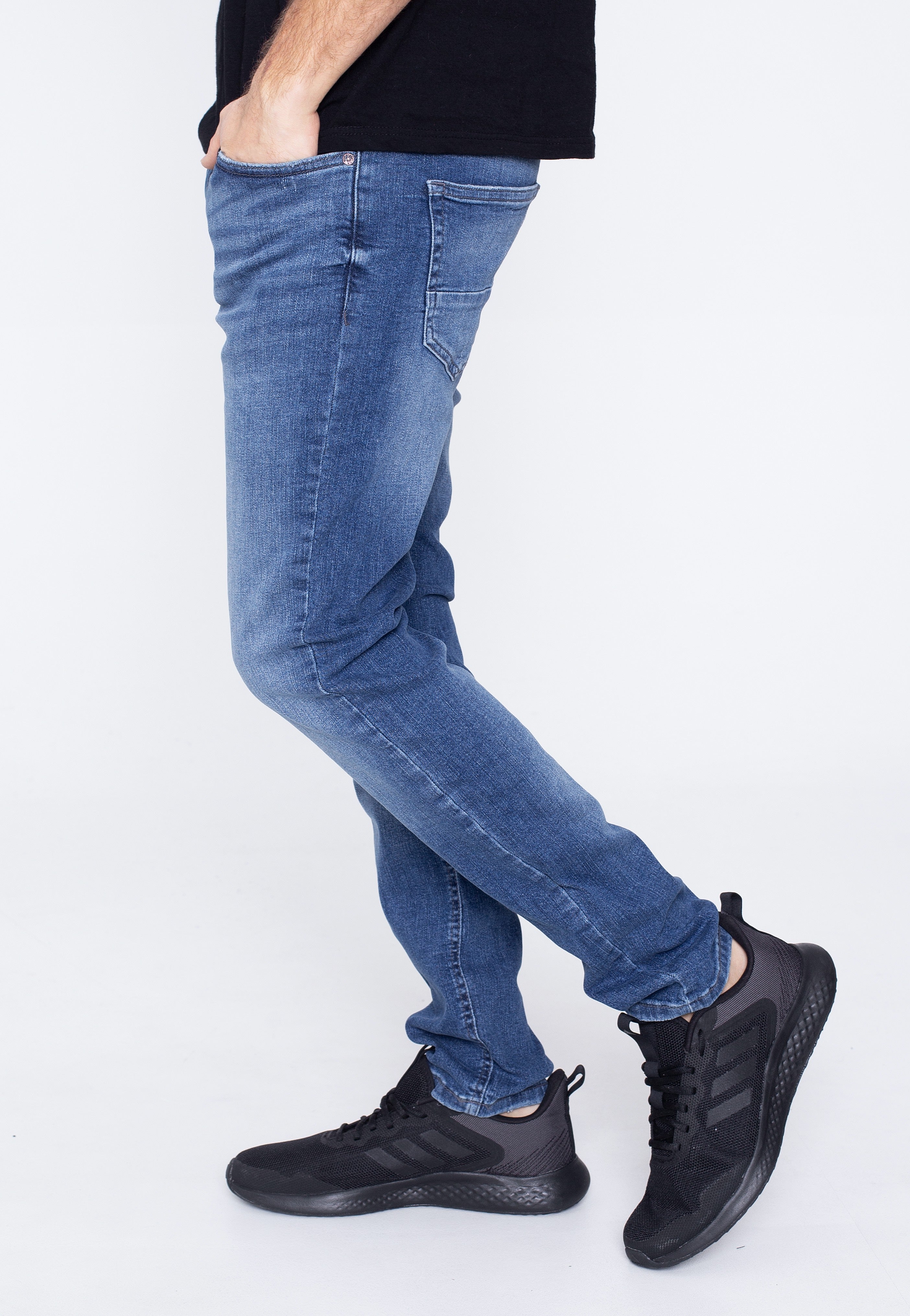 Only & Sons - Loom Mid Blue Slim Blue Denim - Jeans | Men-Image