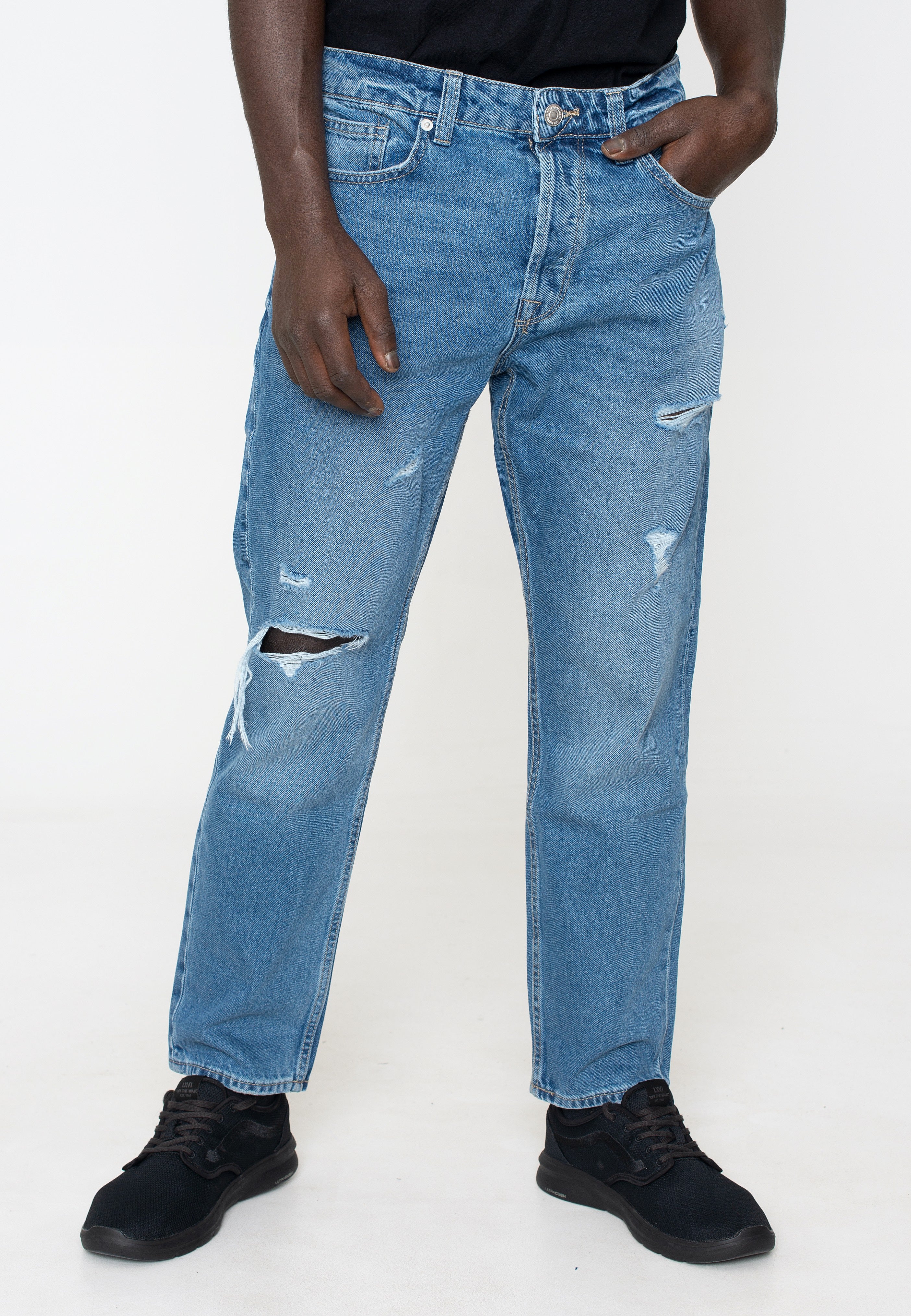 Only & Sons - Avi Crop Mid. Medium Blue Denim - Jeans | Men-Image