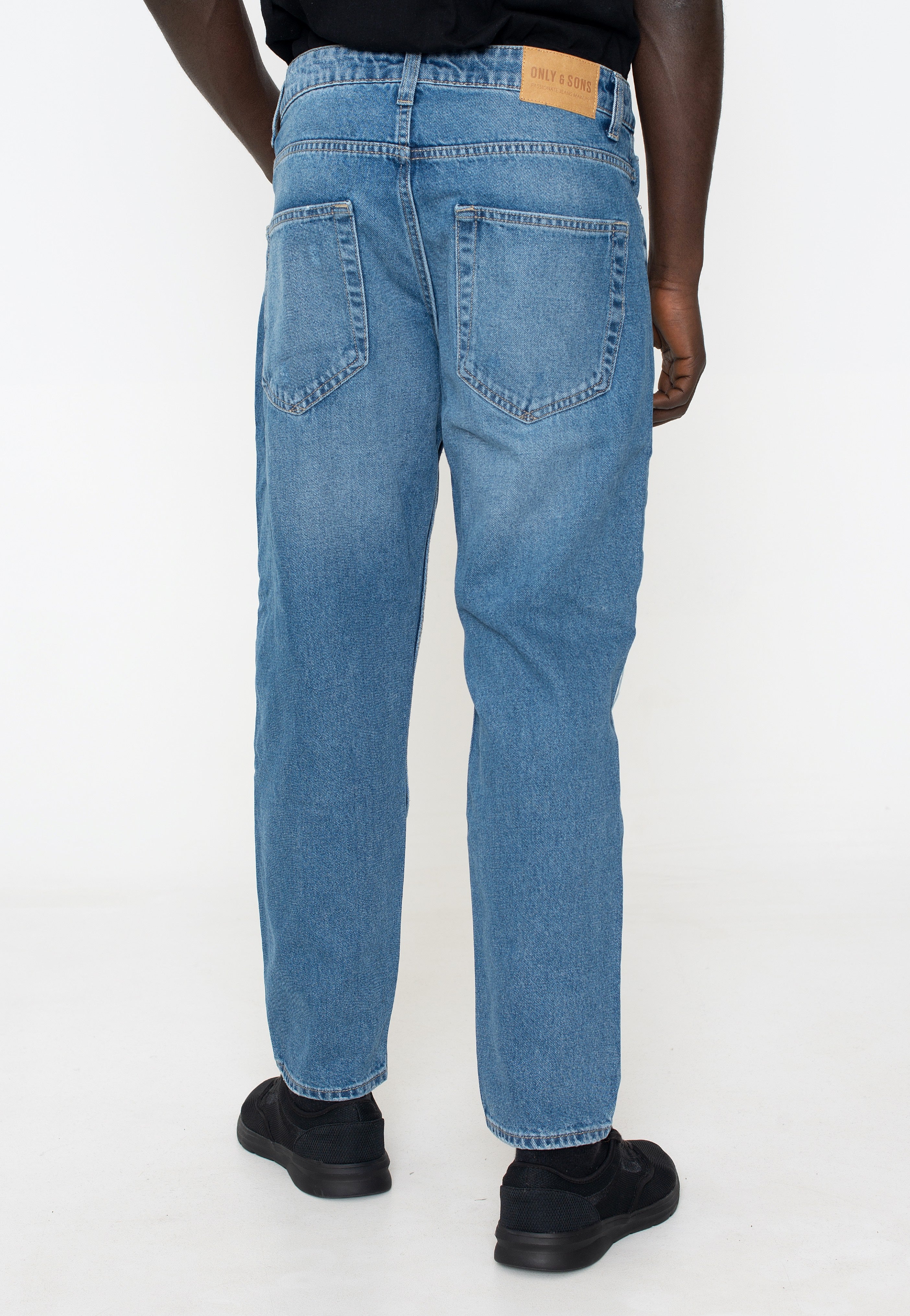Only & Sons - Avi Crop Mid. Medium Blue Denim - Jeans | Men-Image
