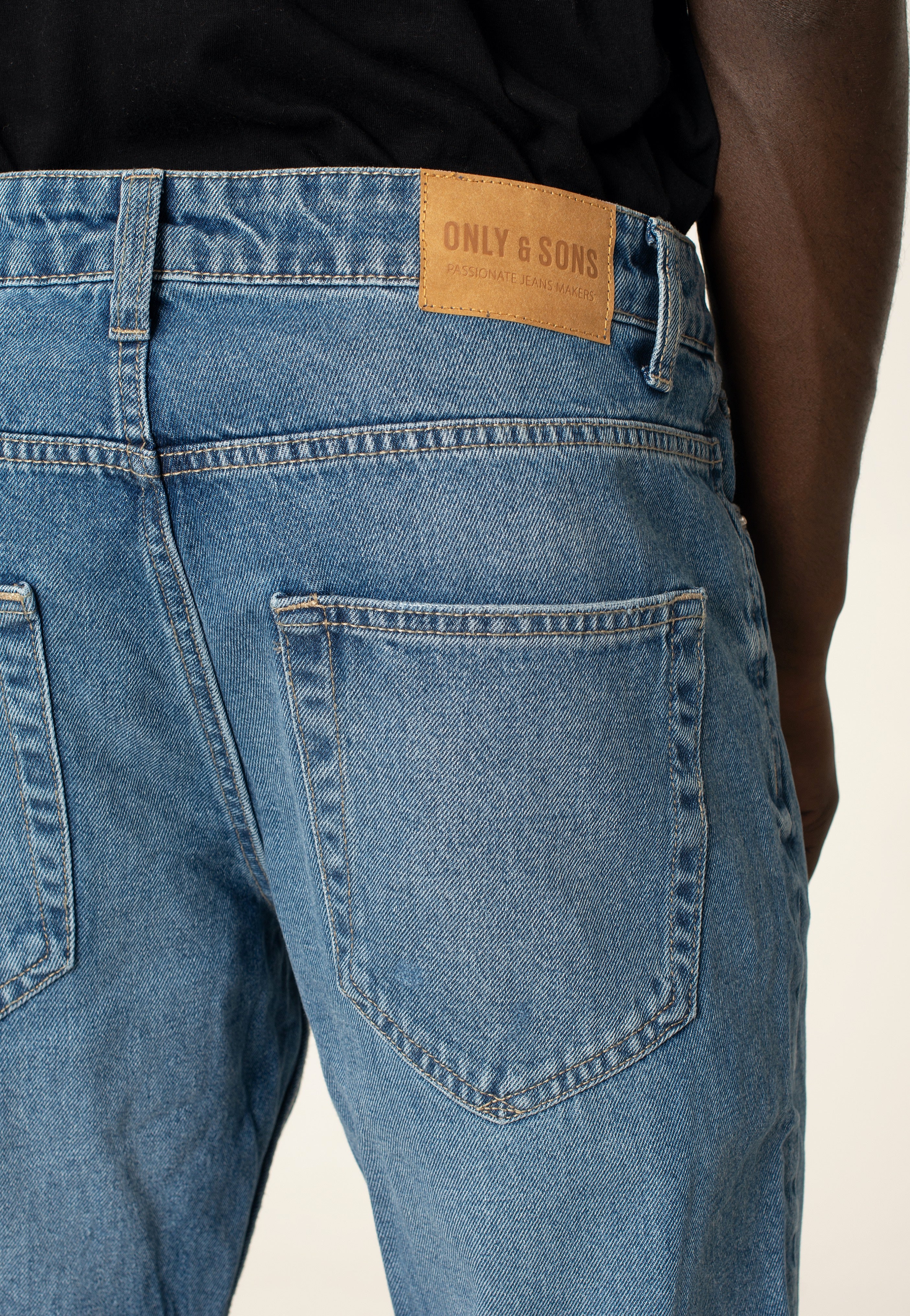 Only & Sons - Avi Crop Mid. Medium Blue Denim - Jeans | Men-Image