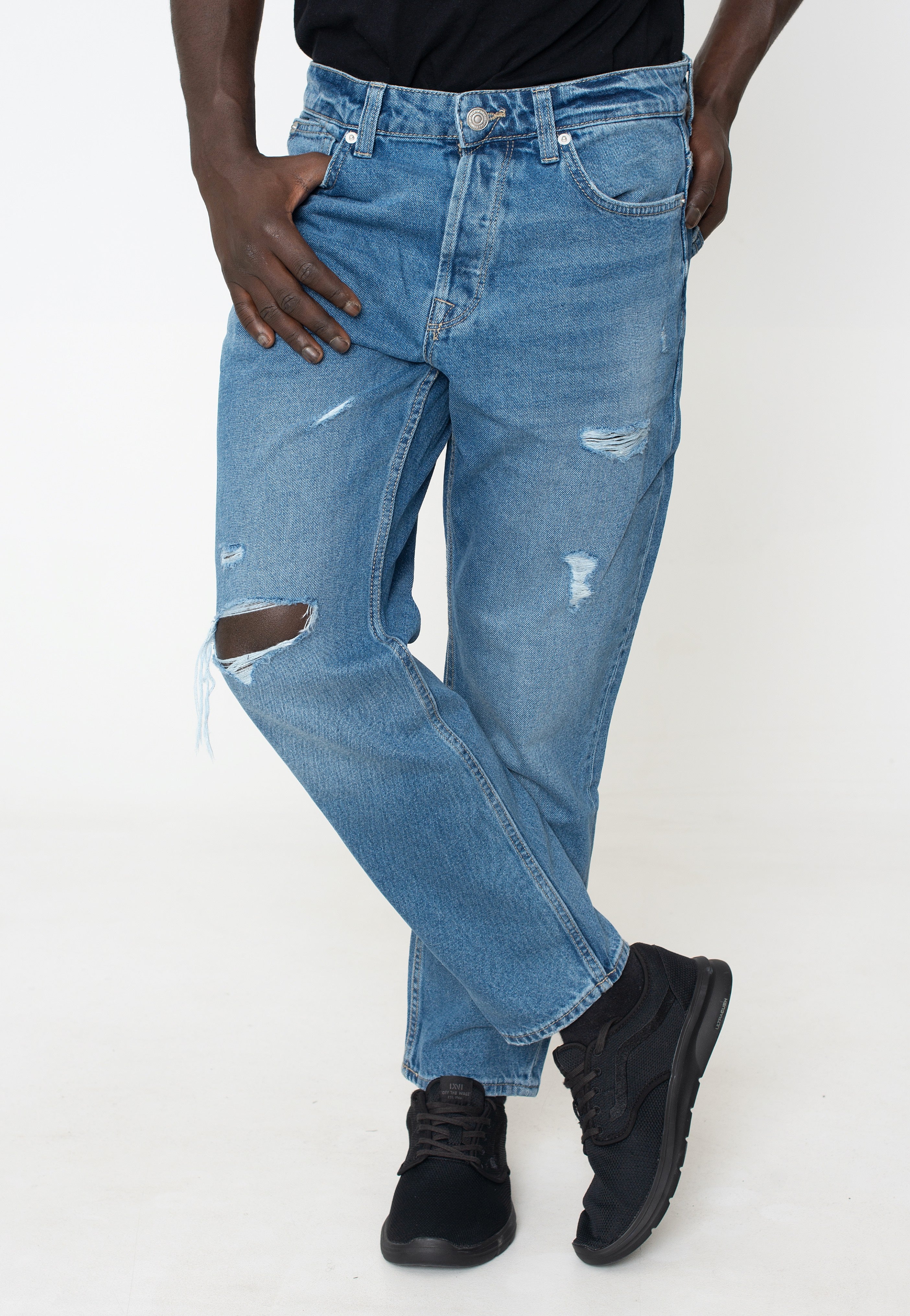 Only & Sons - Avi Crop Mid. Medium Blue Denim - Jeans | Men-Image