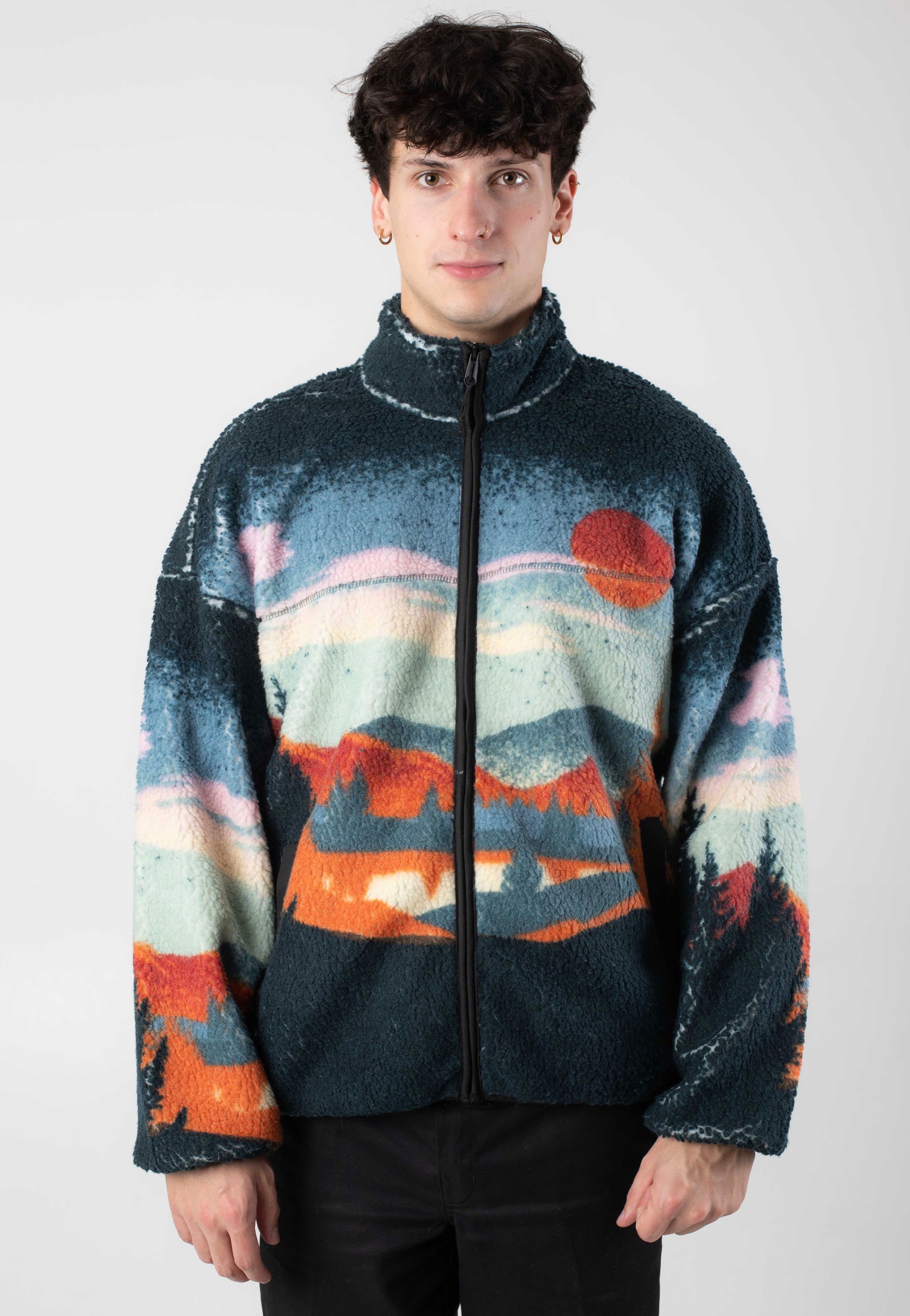 Only & Sons - Blaze Reg Full Zip High Neck Reflecting Pond - Jacket | Men-Image