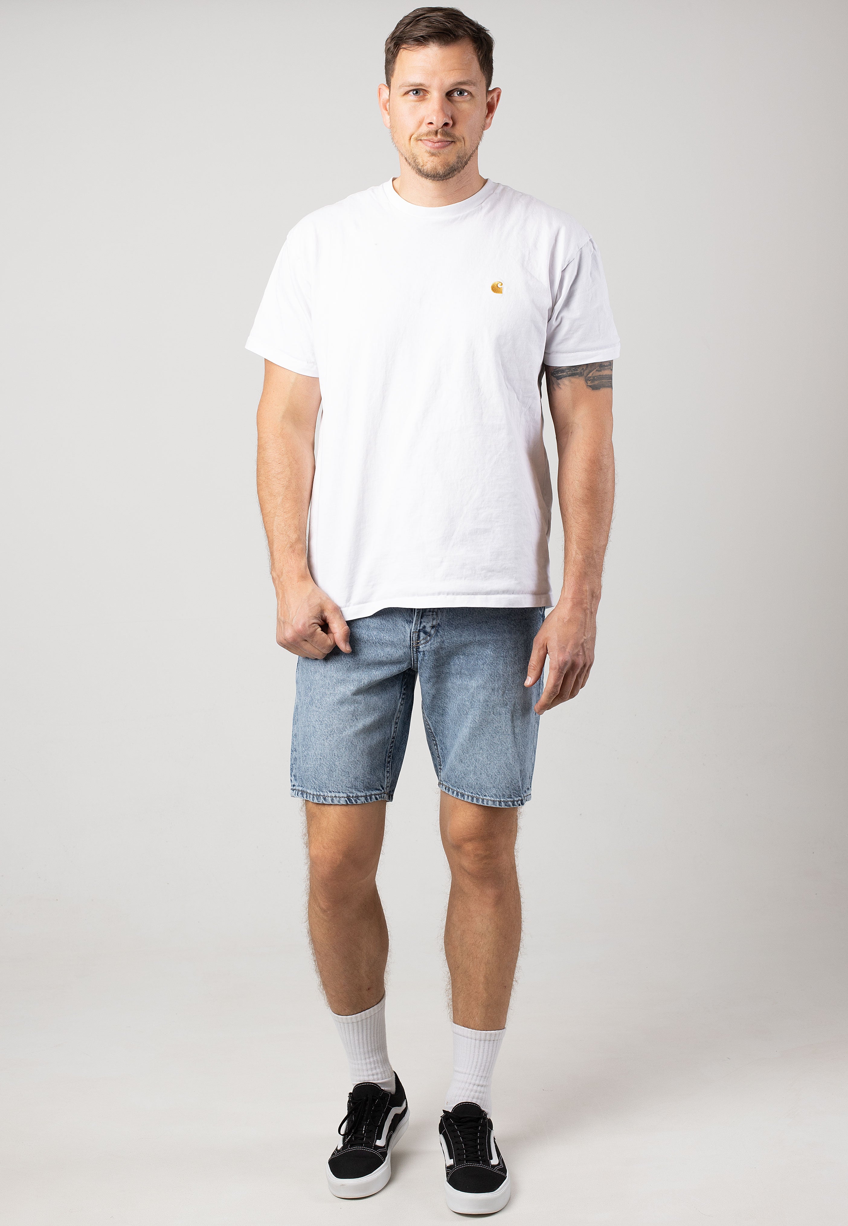 Only & Sons - Edge Box Pim Light Blue Denim - Shorts | Men-Image