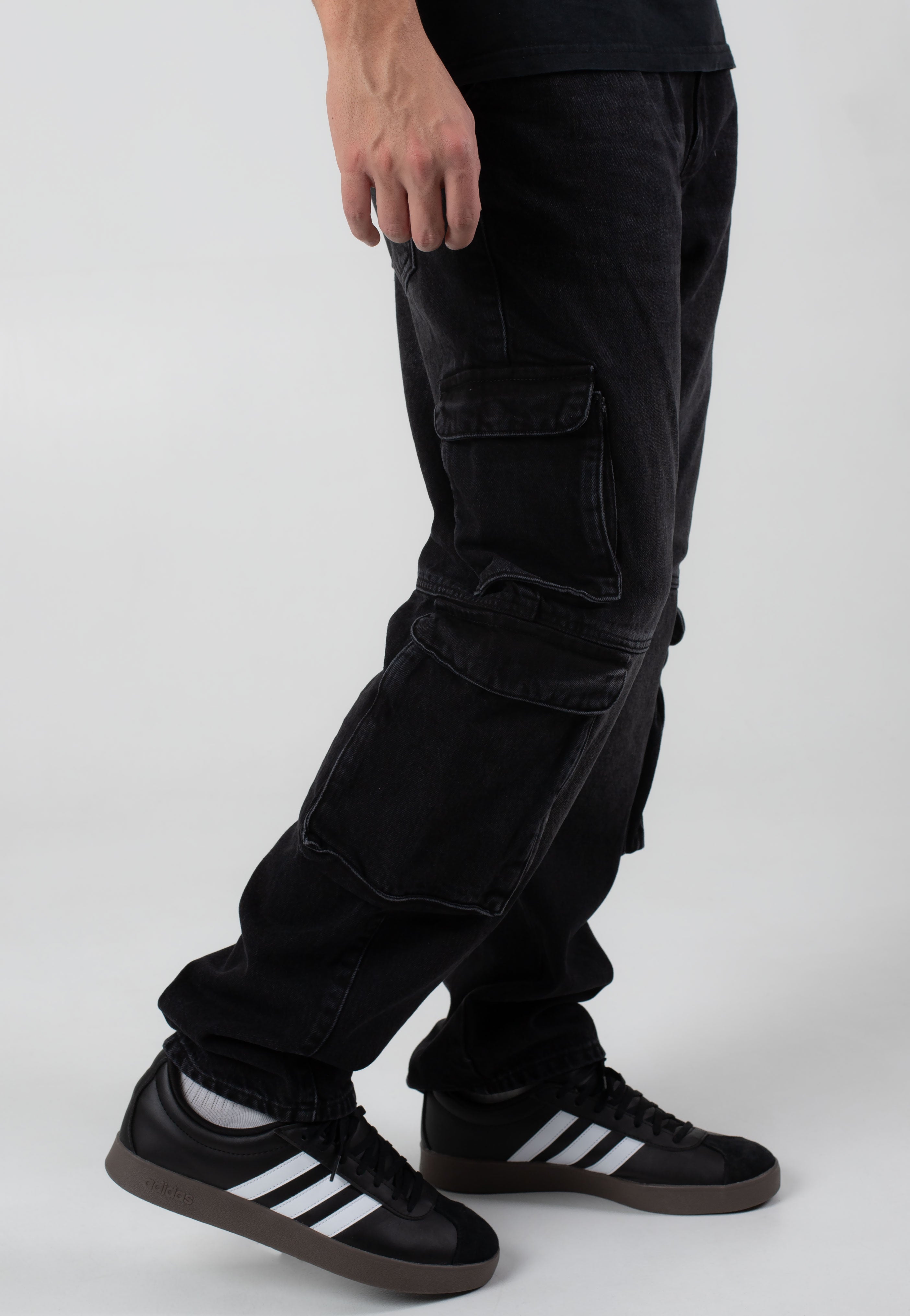 Only & Sons - Edge Str Cargo Washed Black - Jeans | Men-Image