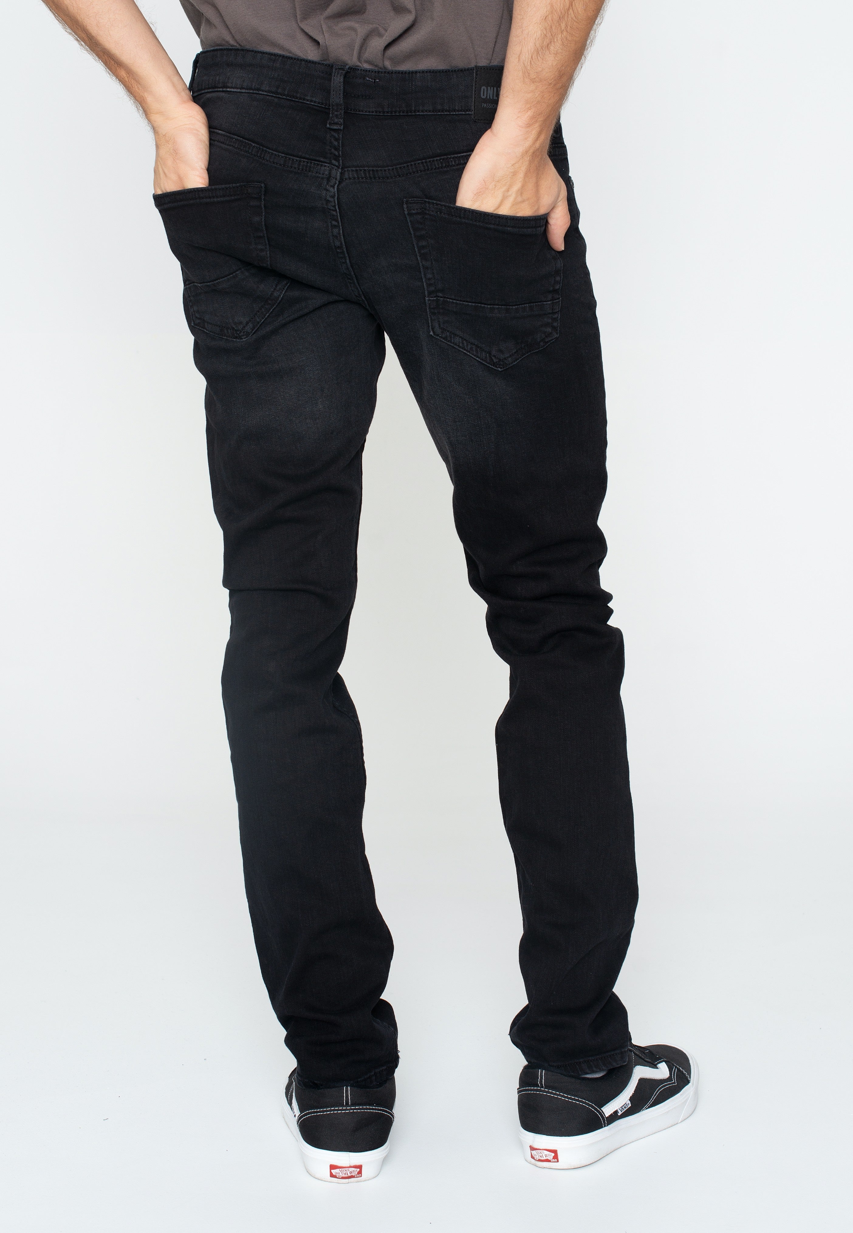 Only & Sons - Loom Slim Black Denim - Jeans | Men-Image