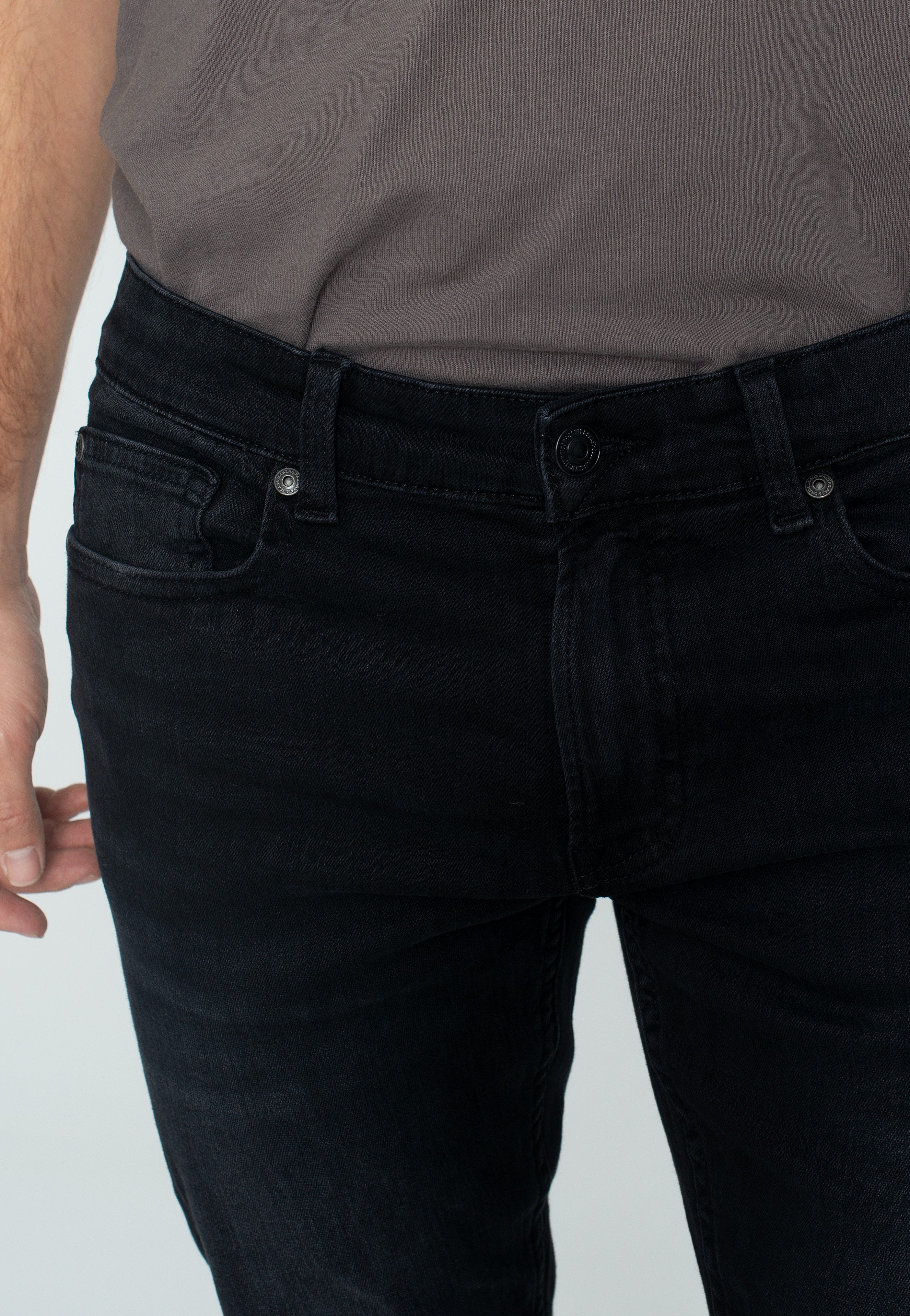 Only & Sons - Loom Slim Black Denim - Jeans | Men-Image