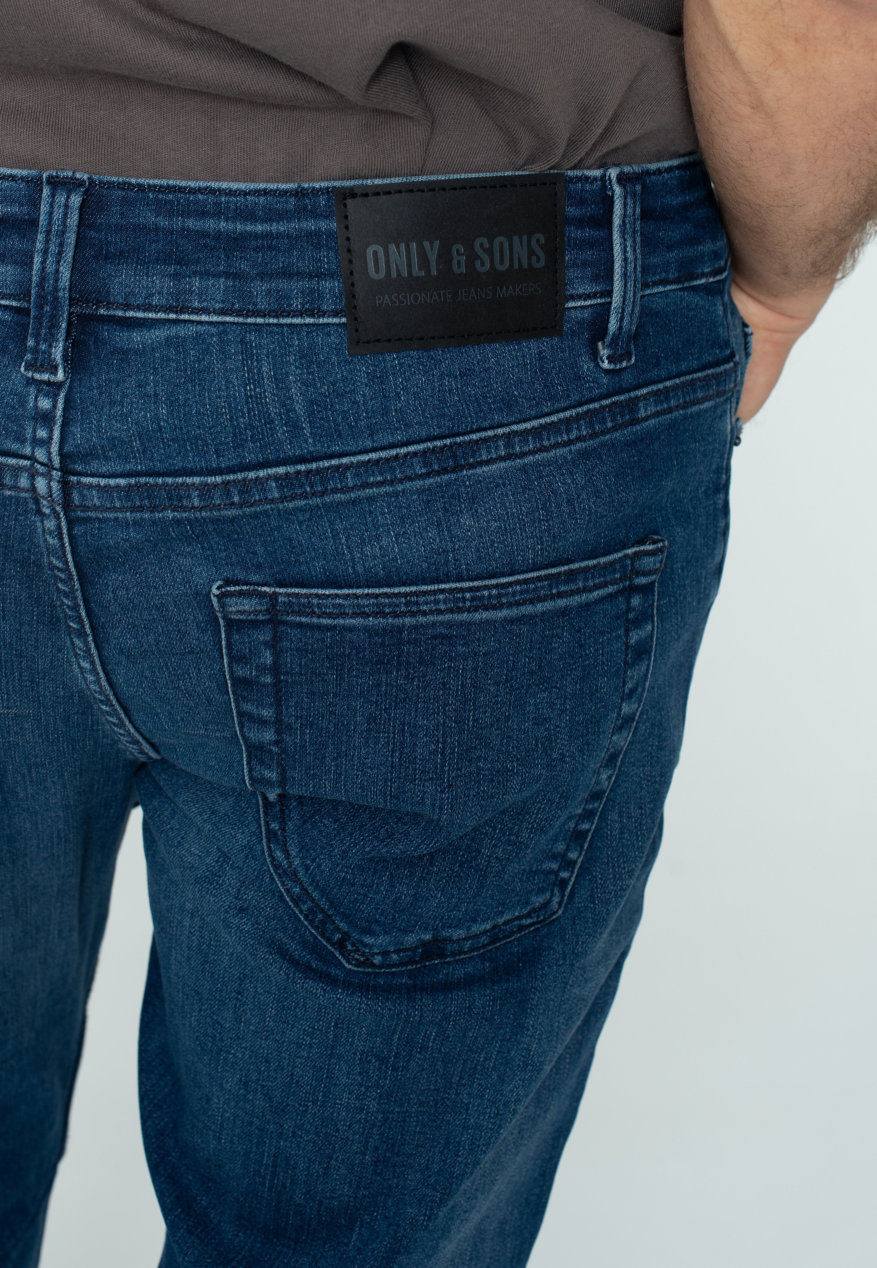 Only & Sons - Loom Slim Blue Black Denim - Jeans | Men-Image