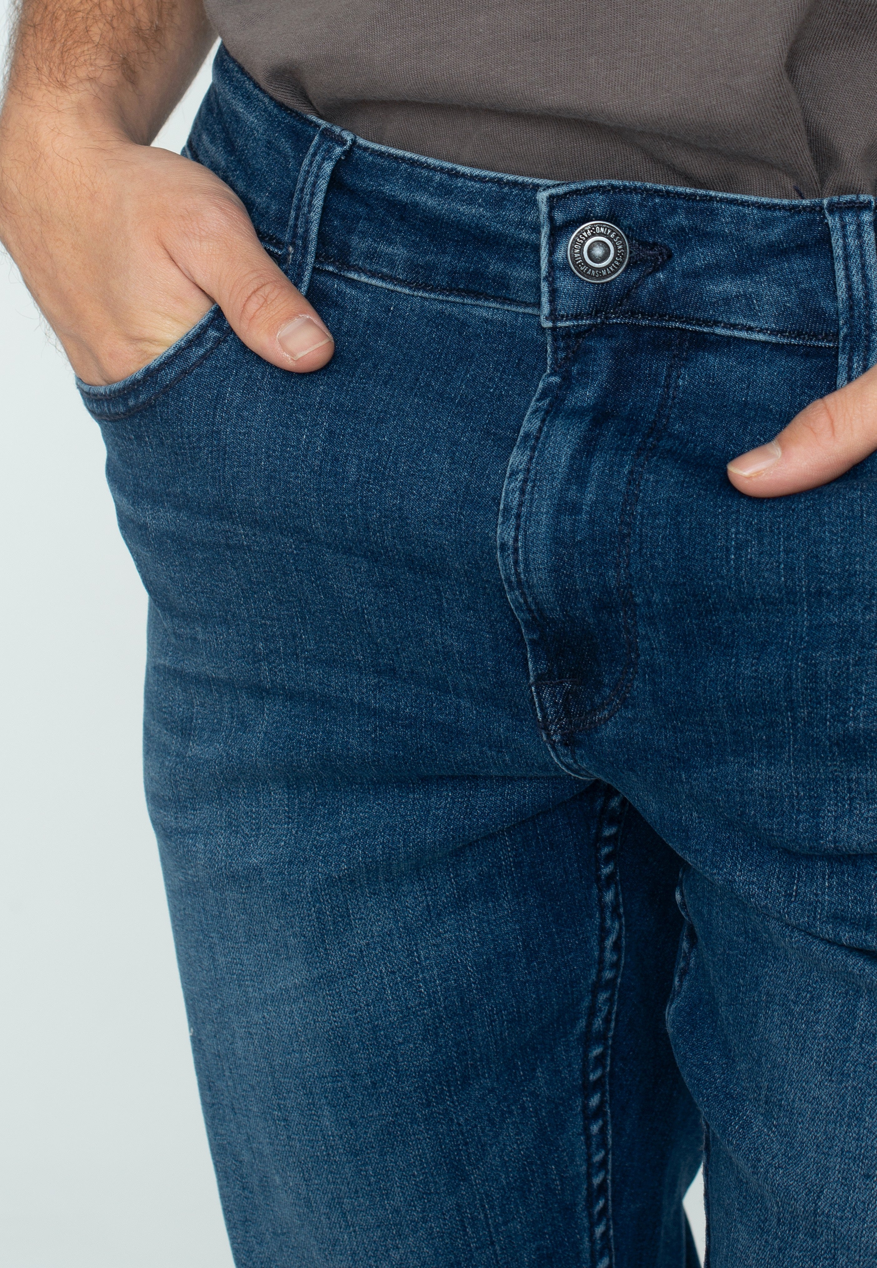 Only & Sons - Loom Slim Blue Black Denim - Jeans | Men-Image