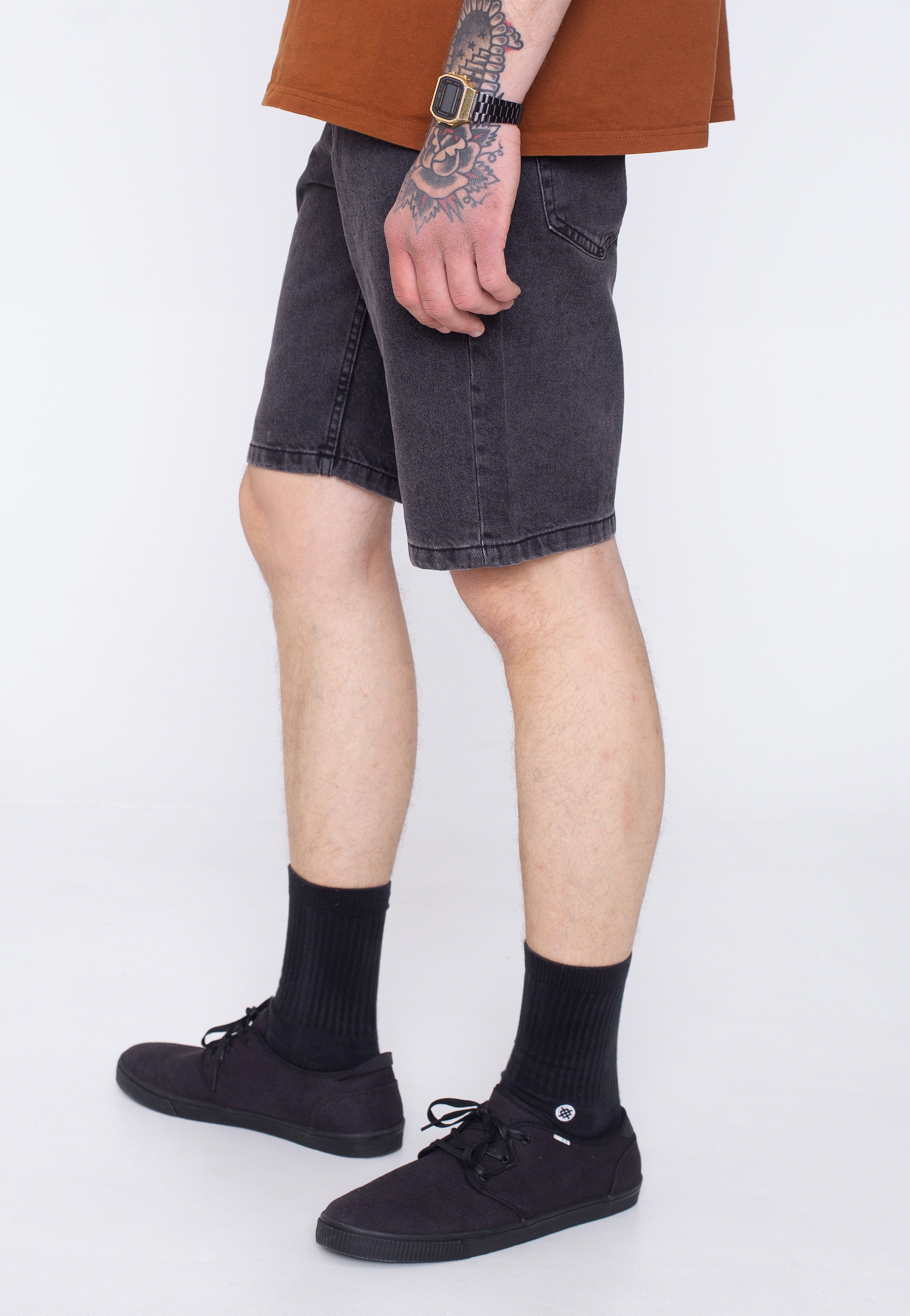 Only & Sons - Avi Black Denim - Shorts | Men-Image